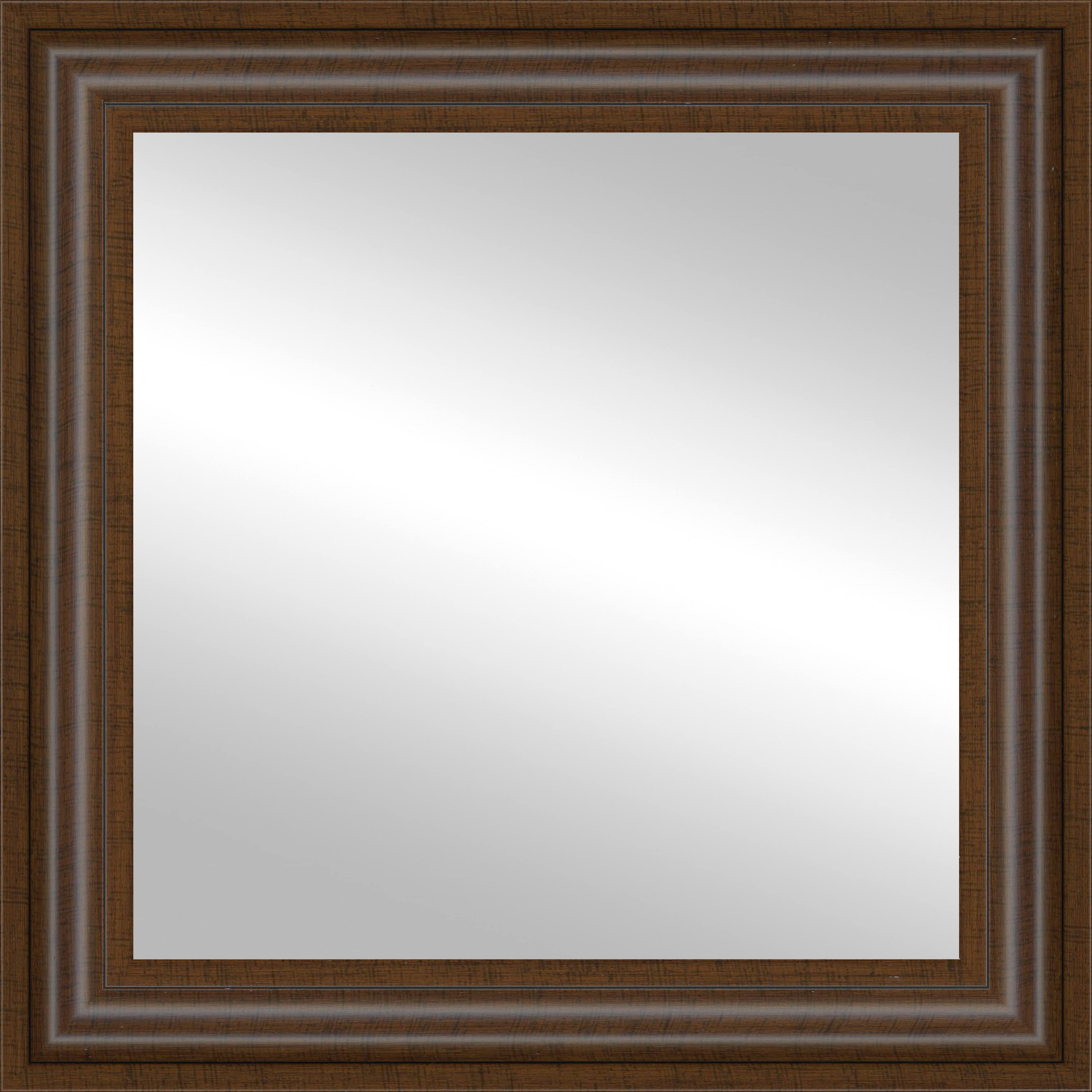 Timeless Frames® Wright 12" x 12" Walnut Framed Mirror