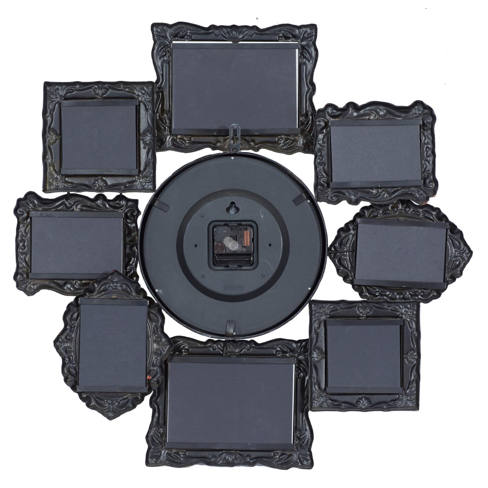 25" Multicolored Metal Frames Wall Clock