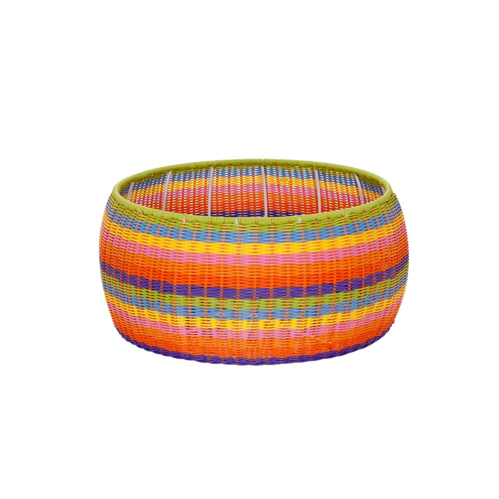 Household Essentials 9&#x22; Metal Woven Storage Ottoman