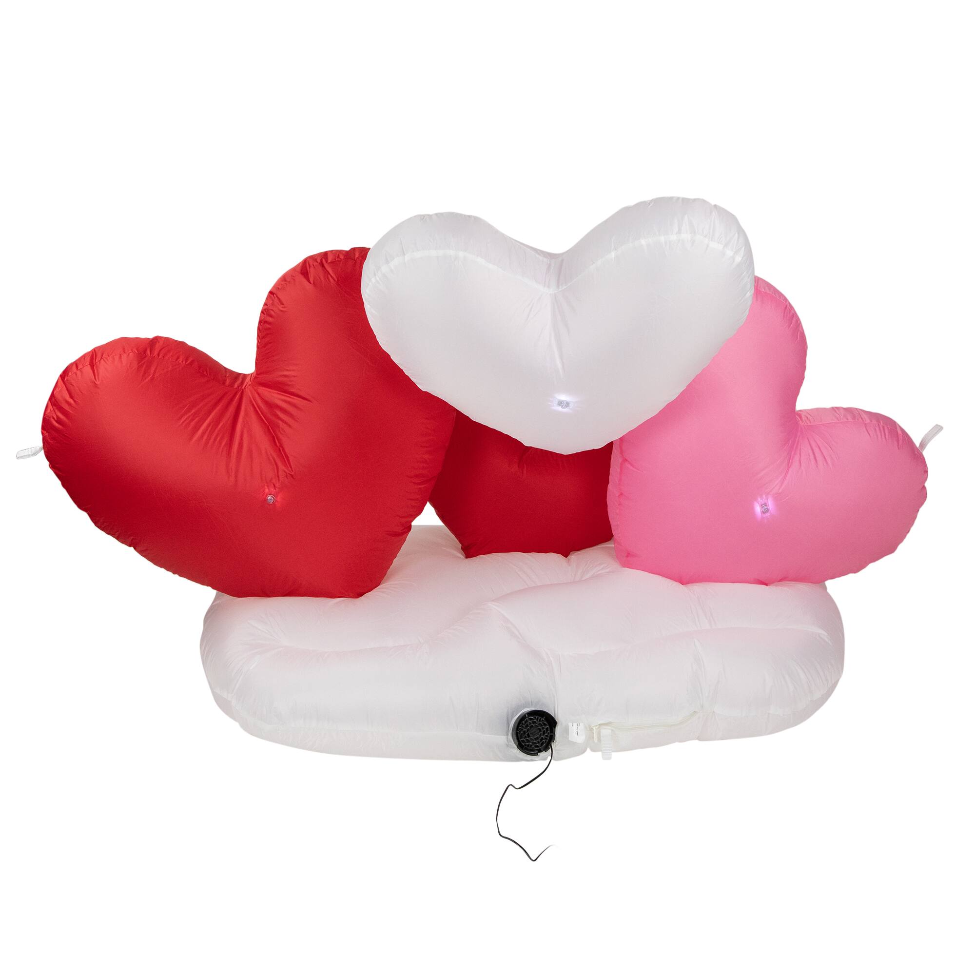 5ft. Inflatable Lighted Valentine's Day Conversation Hearts Outdoor Decoration