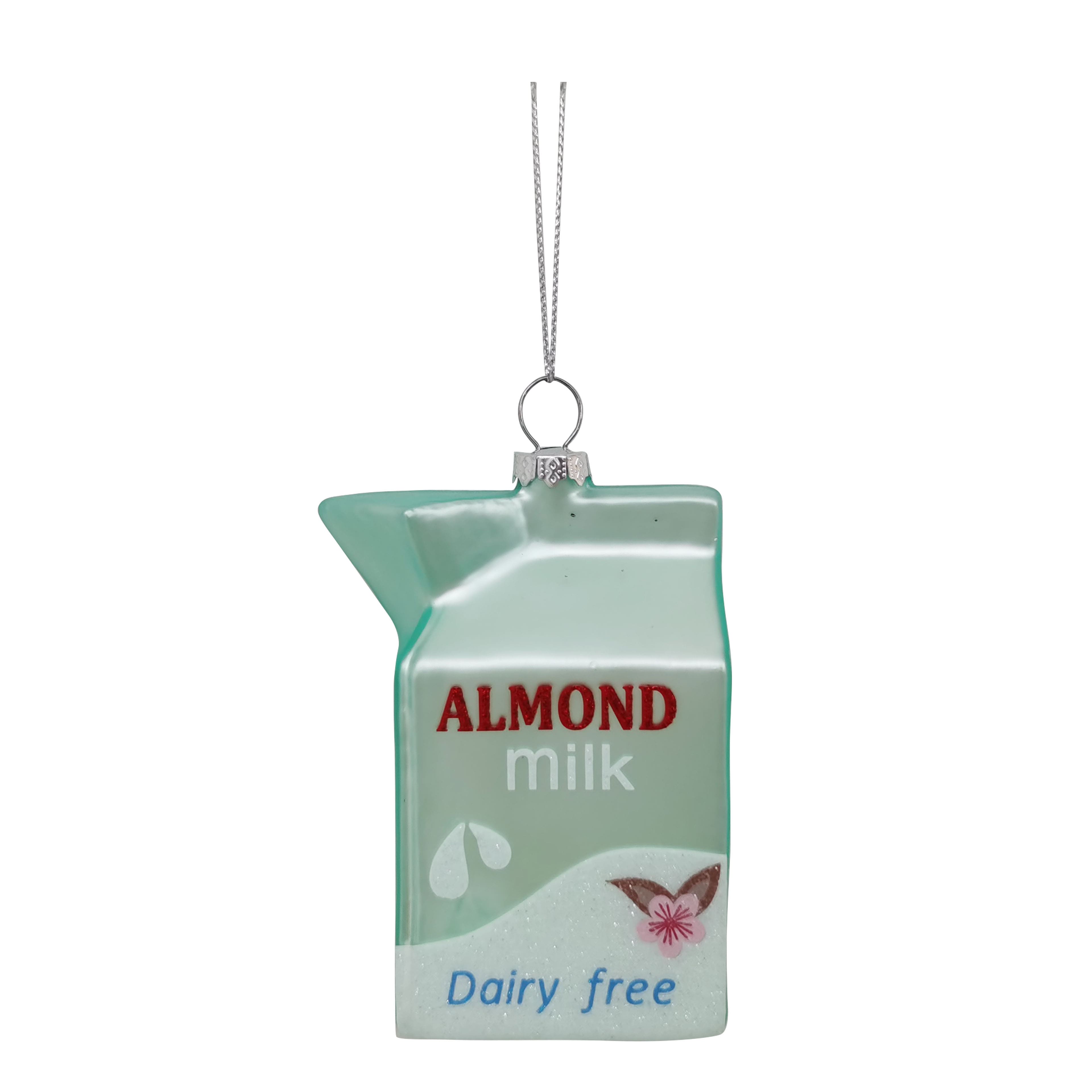 4.25" Almond Milk Glass Ornament by Ashland®