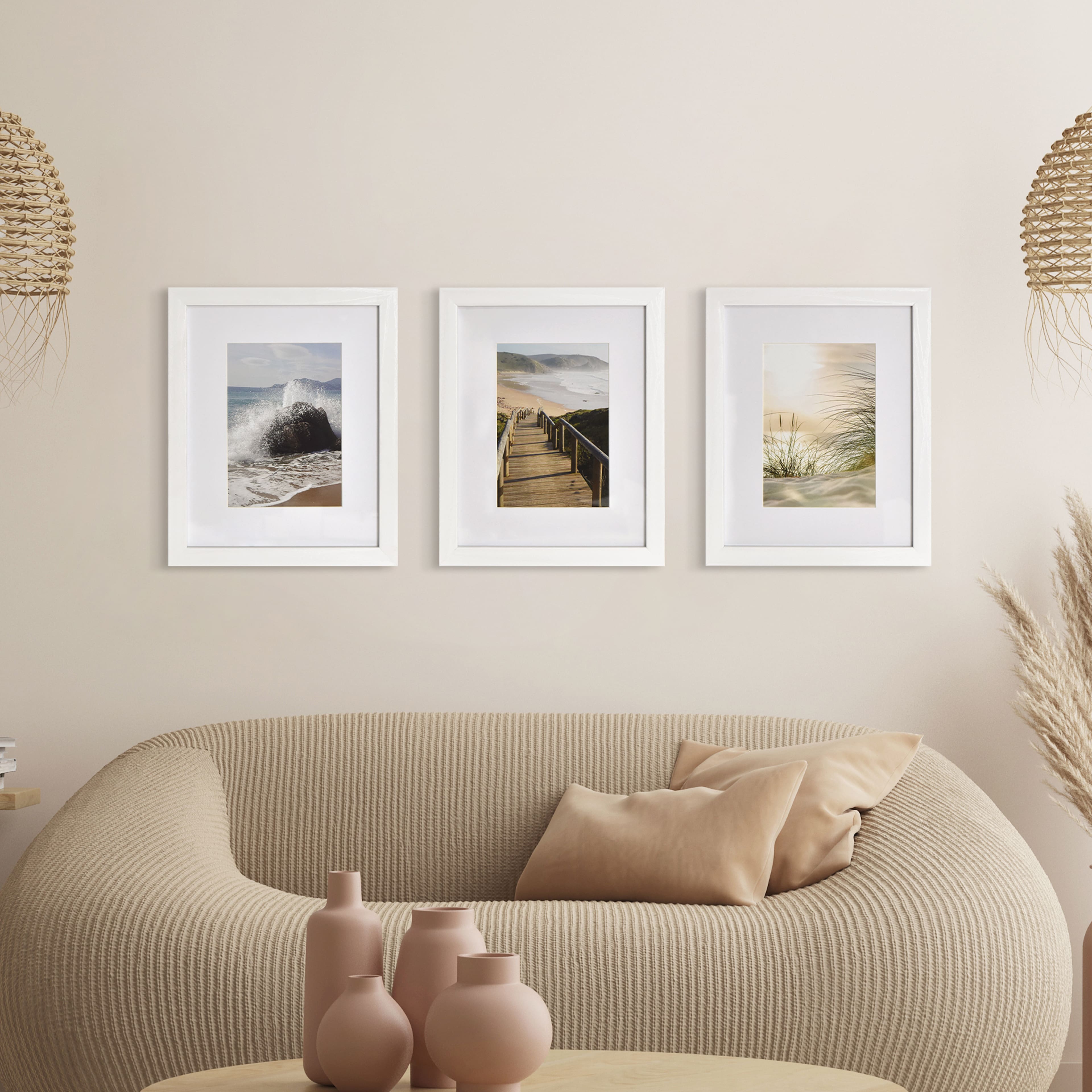3 Pack Gallery™ White Frame with Mat by Studio Décor®