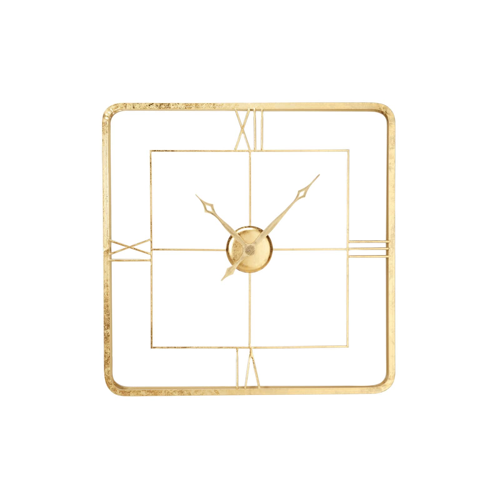 Gold Glam Metal Wall Clock, 36&#x22; x 36&#x22;
