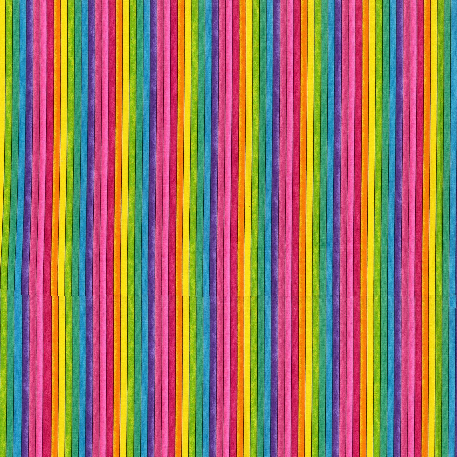 Fabric Traditions Multicolor Bright Stripes Cotton Fabric