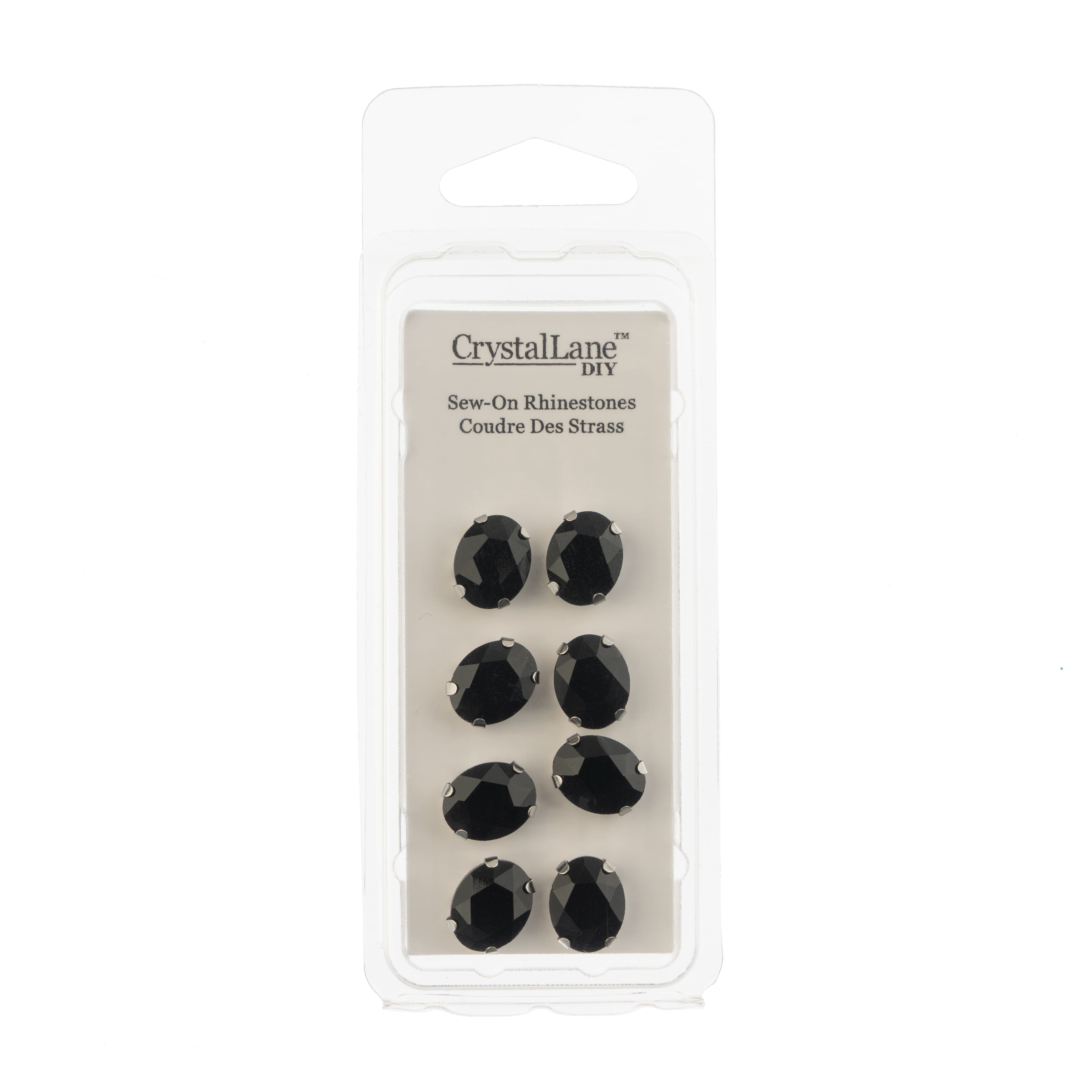 John Bead Crystal Lane 10mm Sew-On Rhinestones, 8ct.