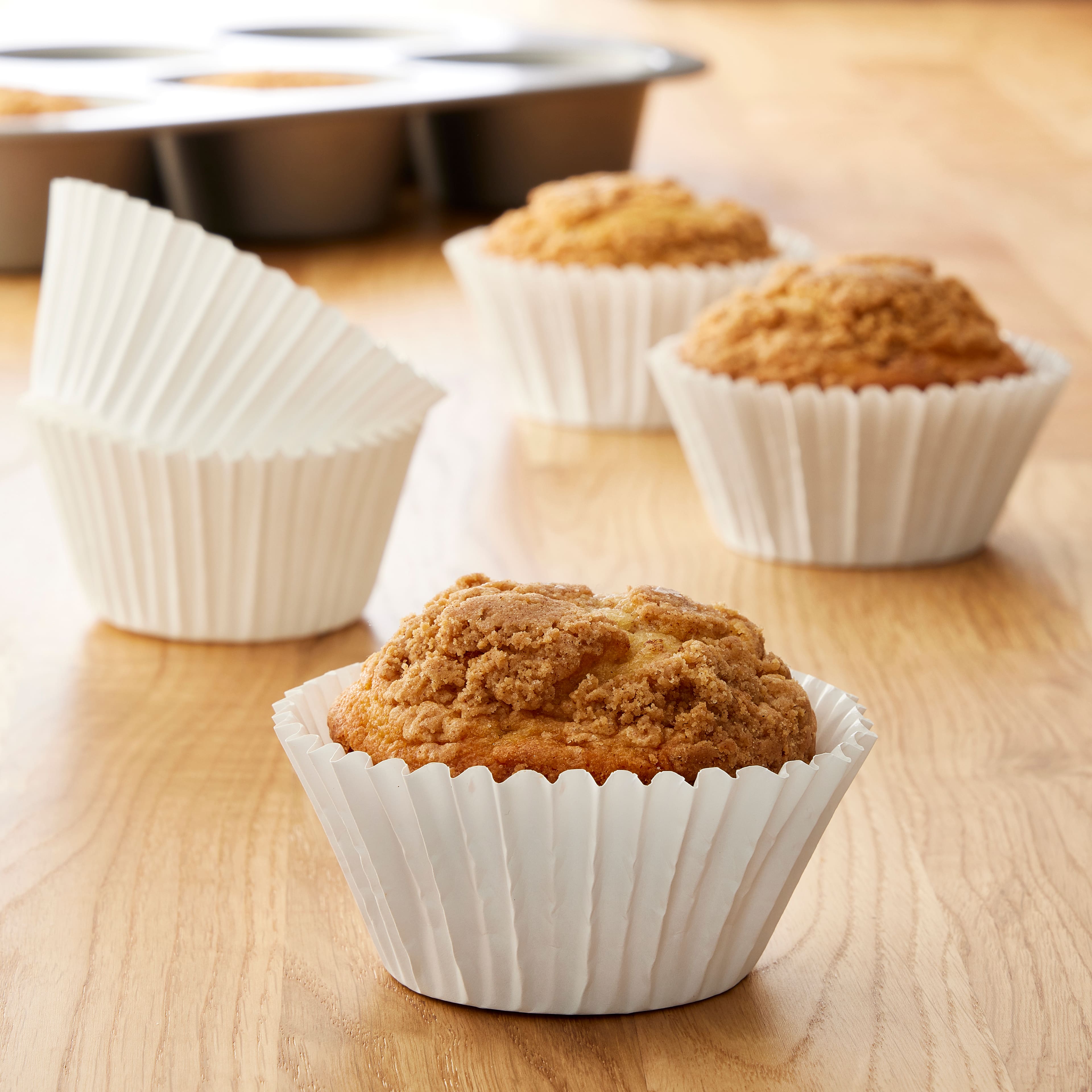 12 Packs: 36 ct. (432 total) White Jumbo Baking Cups by Celebrate It&#xAE;