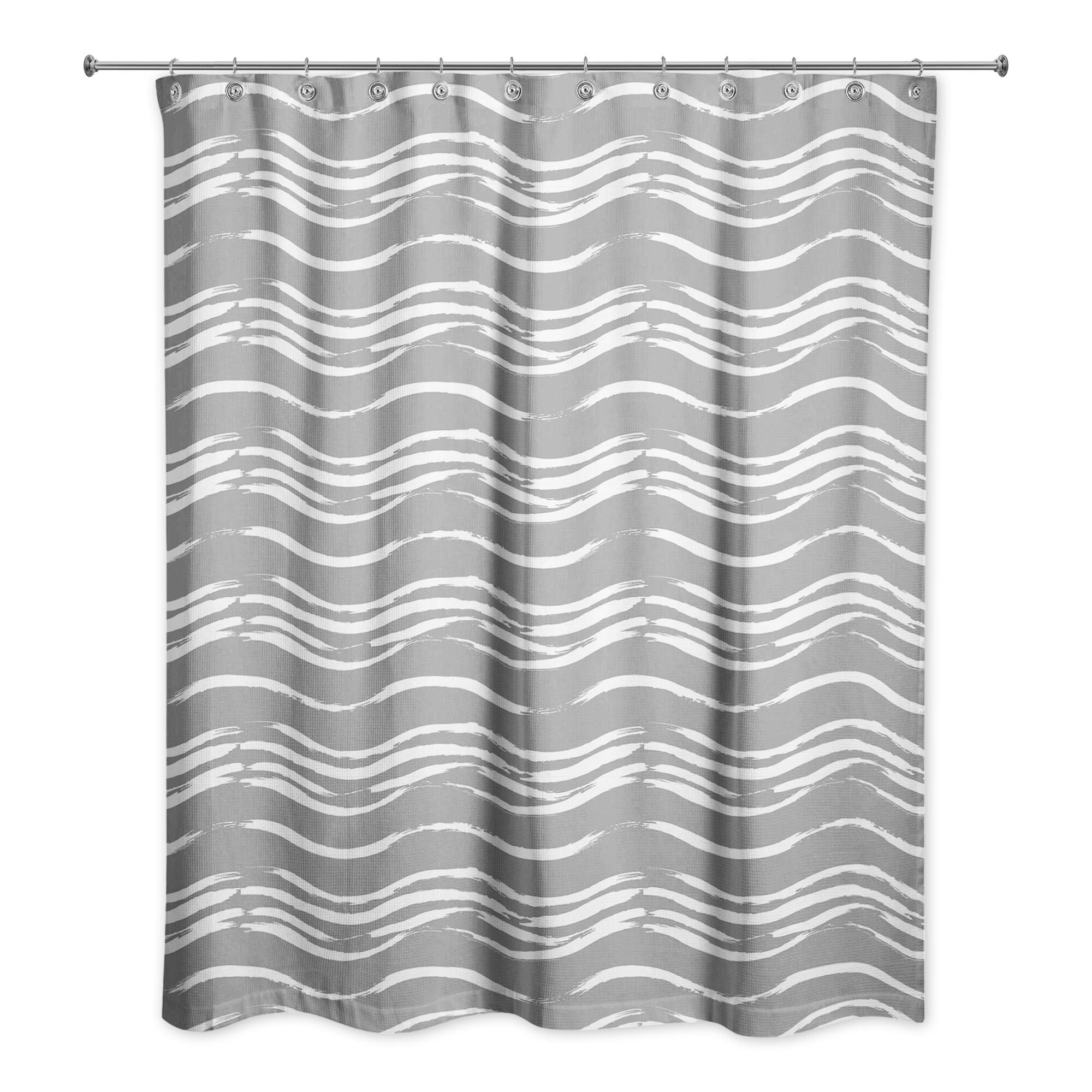 Waves Shower Curtain