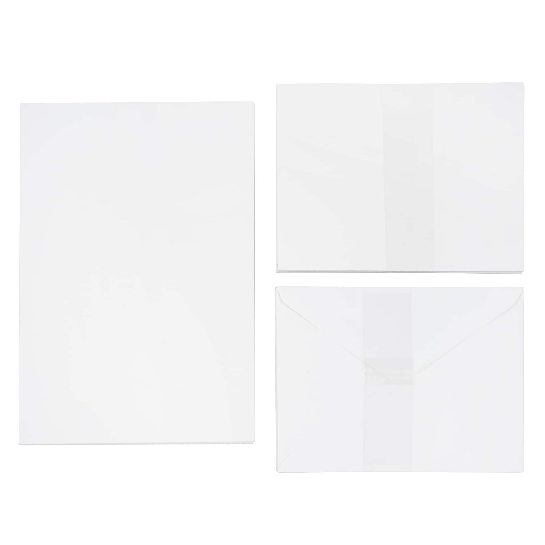 24 Packs: 25 ct. (600 total) White Cards &#x26; Envelopes by Recollections&#x2122;, 4&#x22; x 5.5&#x22;