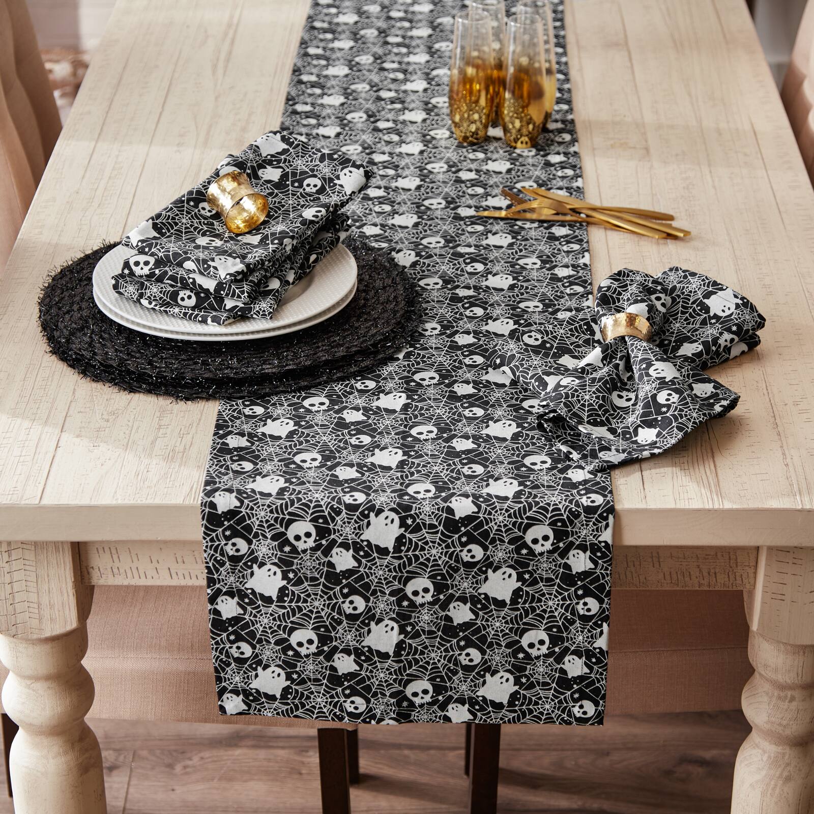 DII&#xAE; Haunted Objects Printed Dinner Napkins, 6ct.