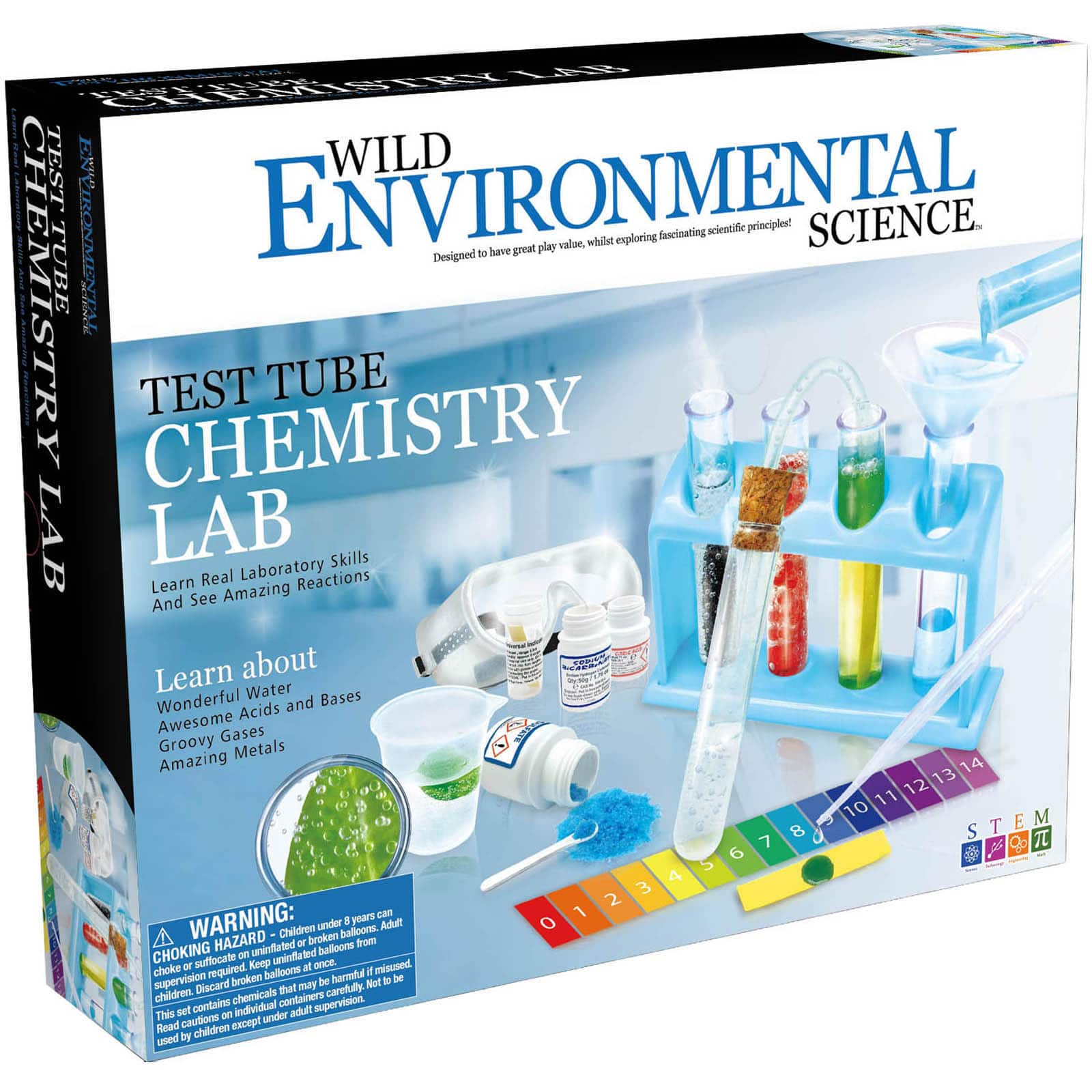 Learning Advantage&#x2122; Wild Environmental Science&#x2122; Test Tube Chemistry Lab Kit