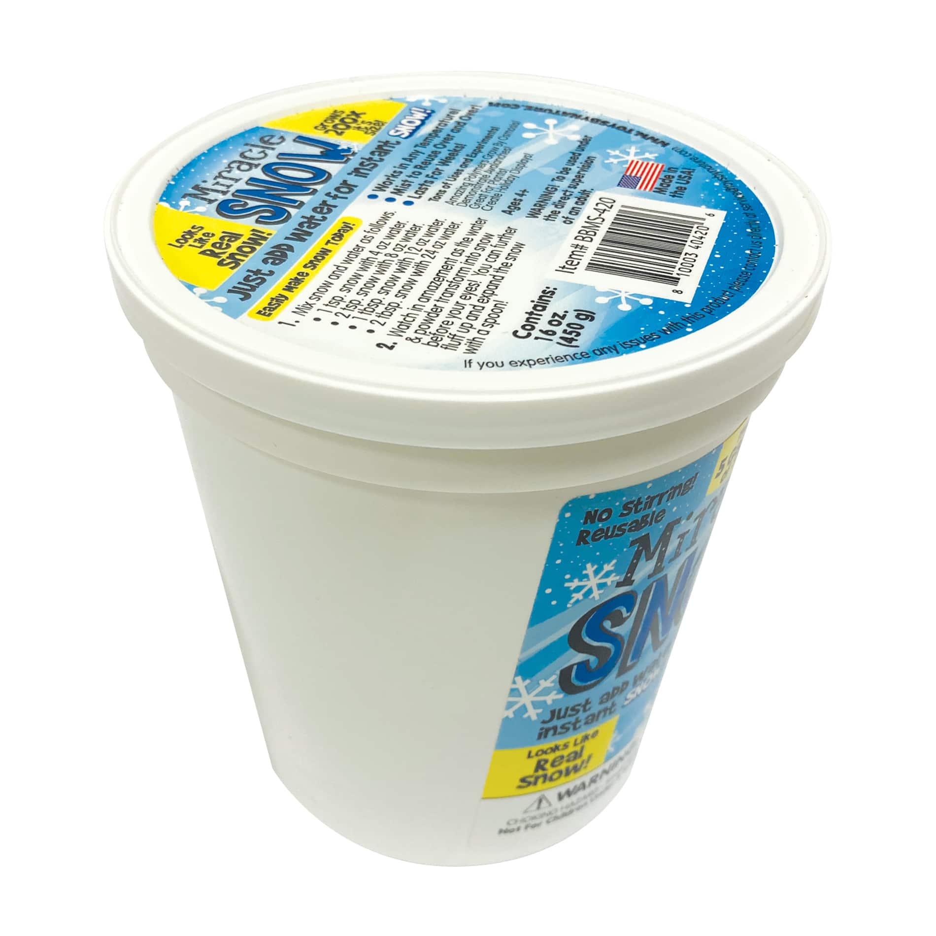 Miracle Snow 1lb Big Bucket