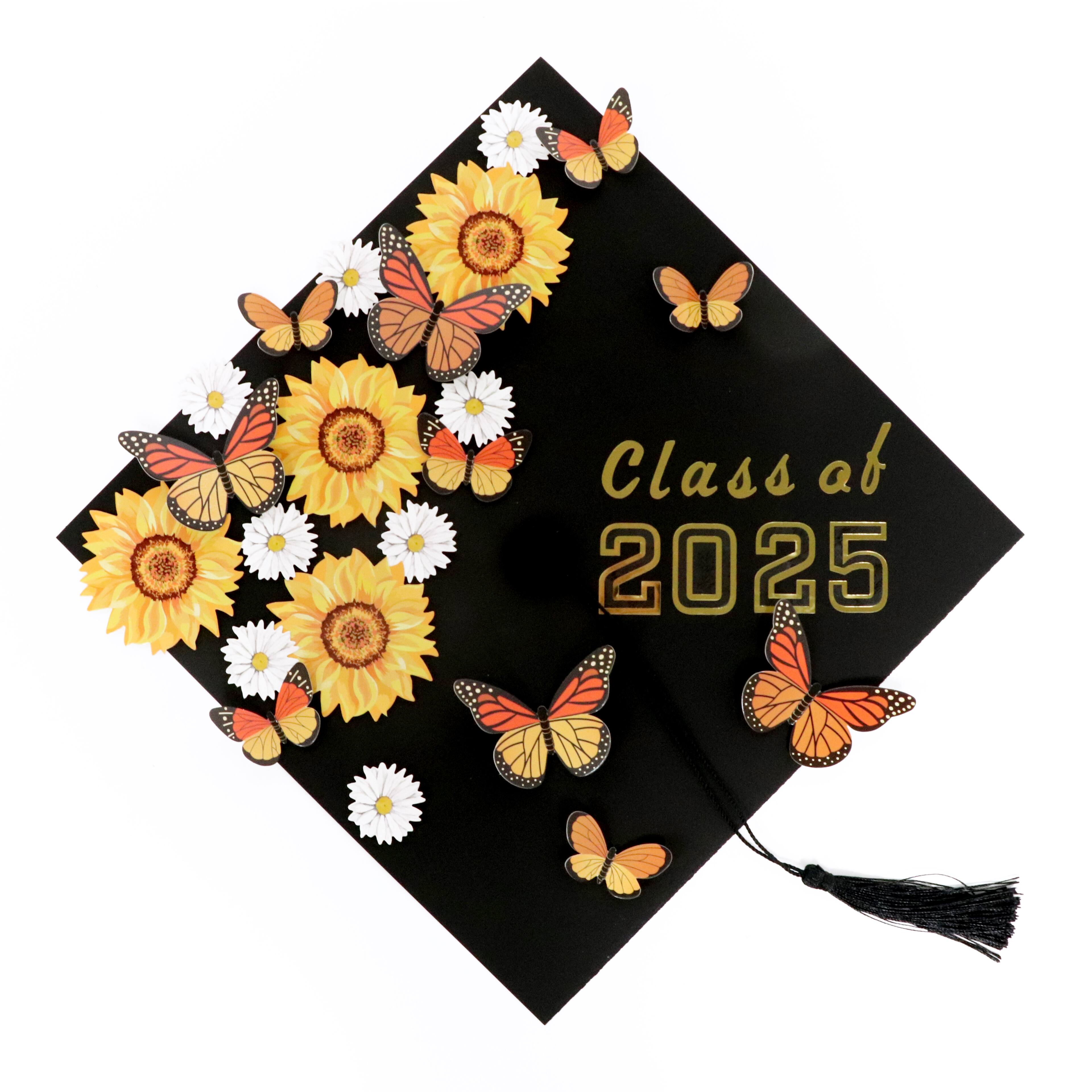 Gold Butterfly Graduation Cap Stickers by Recollections™