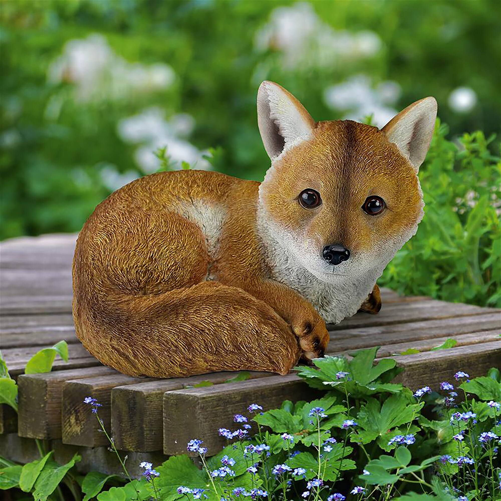 Design Toscano 7&#x22; Diablo the Baby Red Fox Outdoor Statue