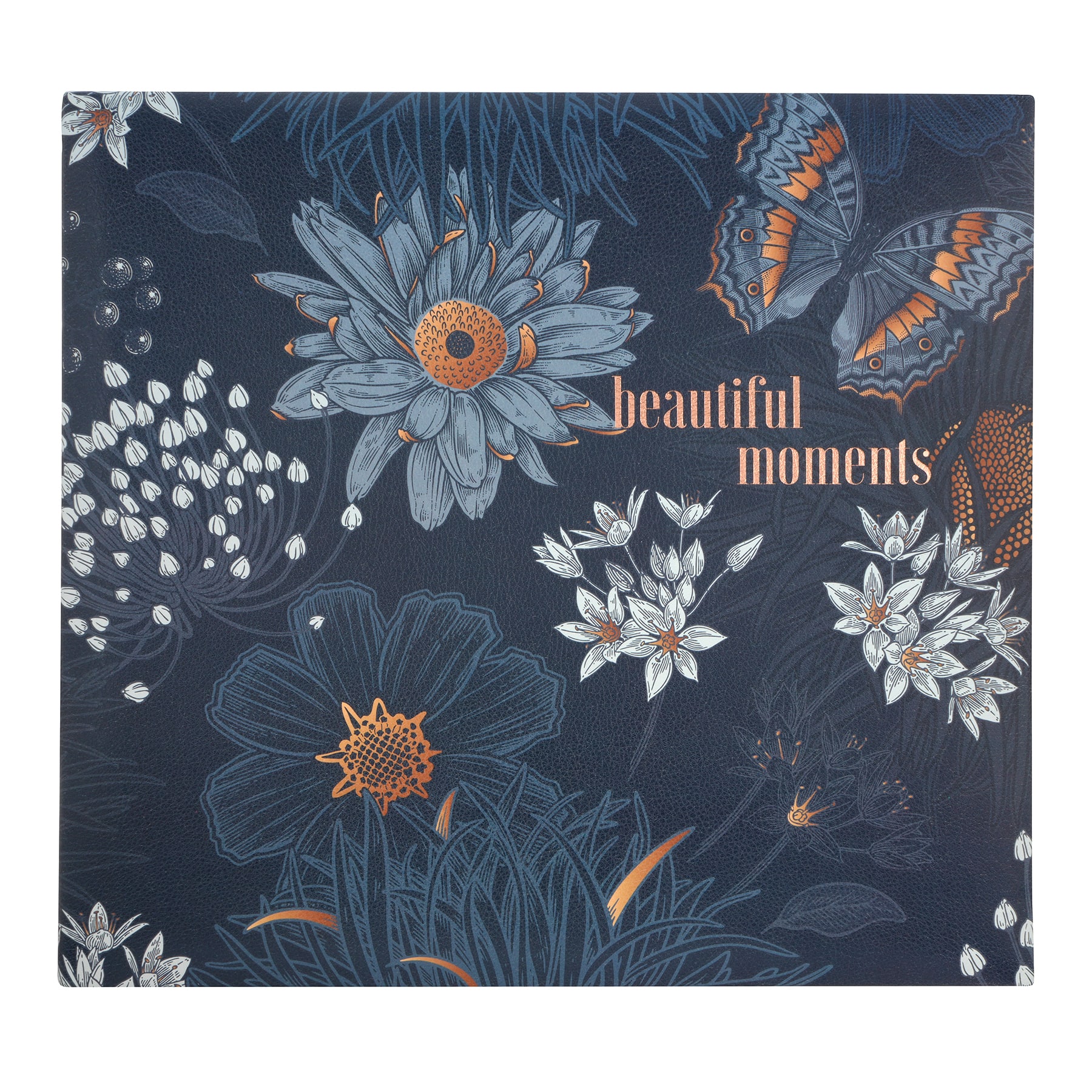 12&#x22; x 12&#x22; Navy Flower Scrapbook Album by Recollections&#x2122;