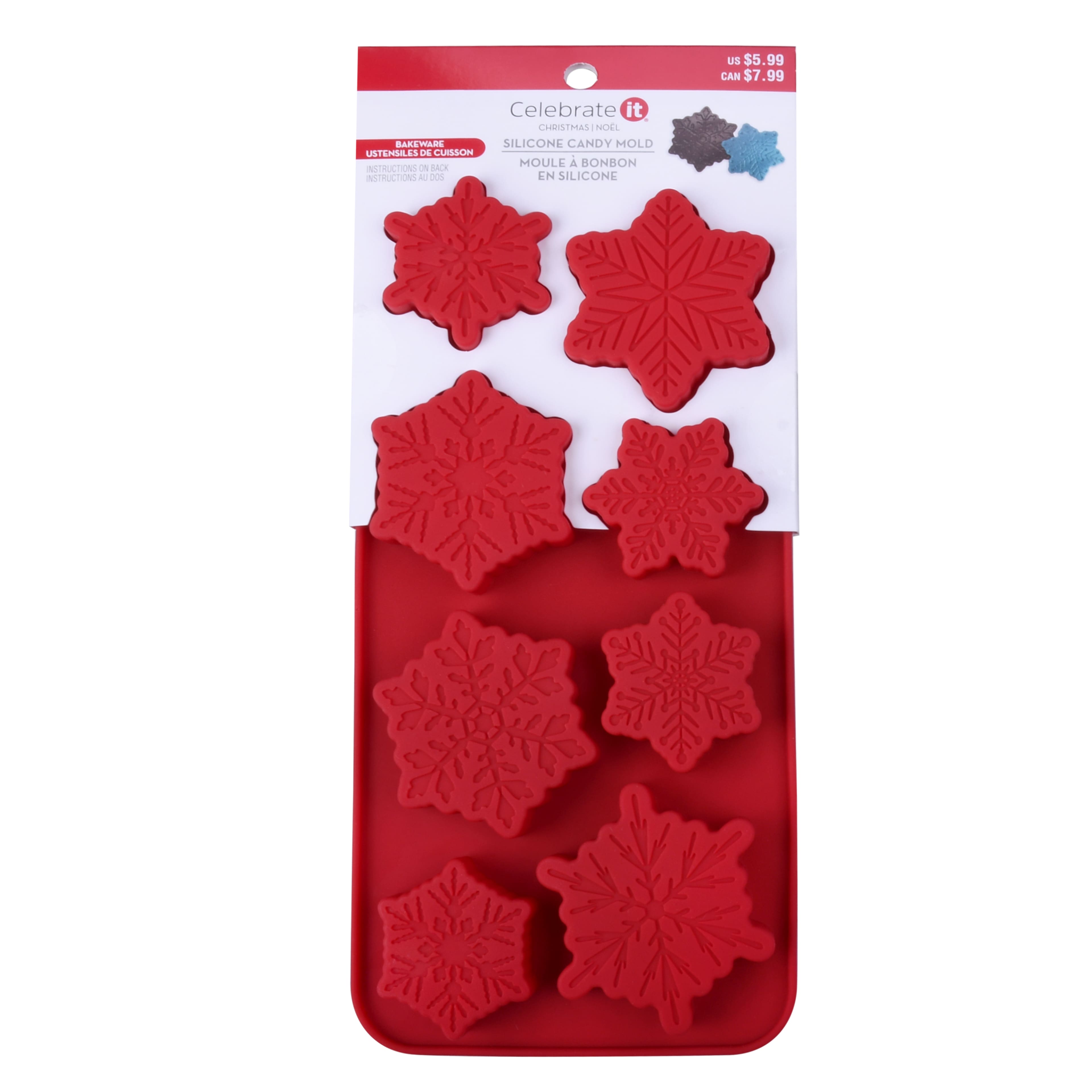 Christmas Snowflakes Silicone Candy Mold by Celebrate It&#xAE;