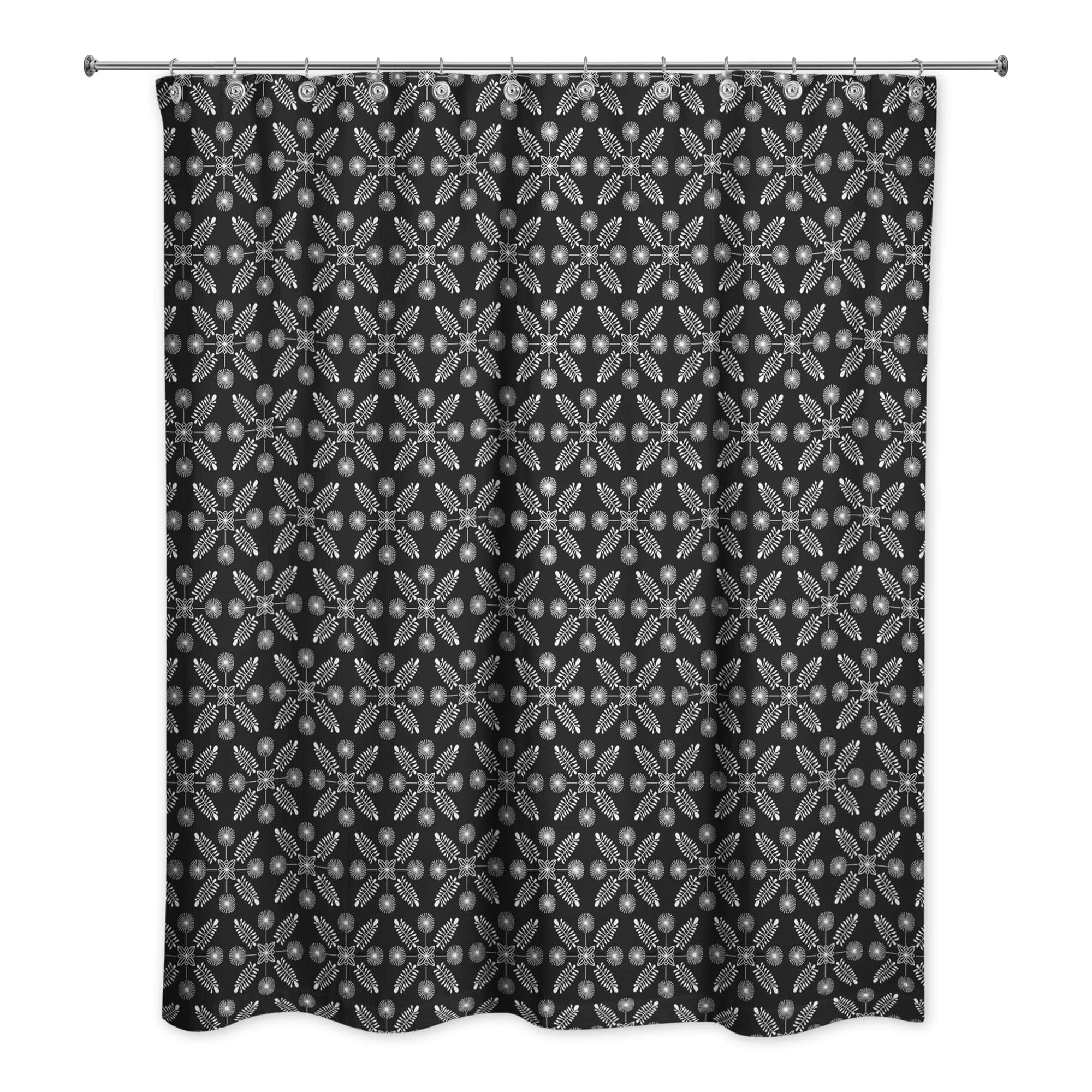 Starry Leaves Shower Curtain