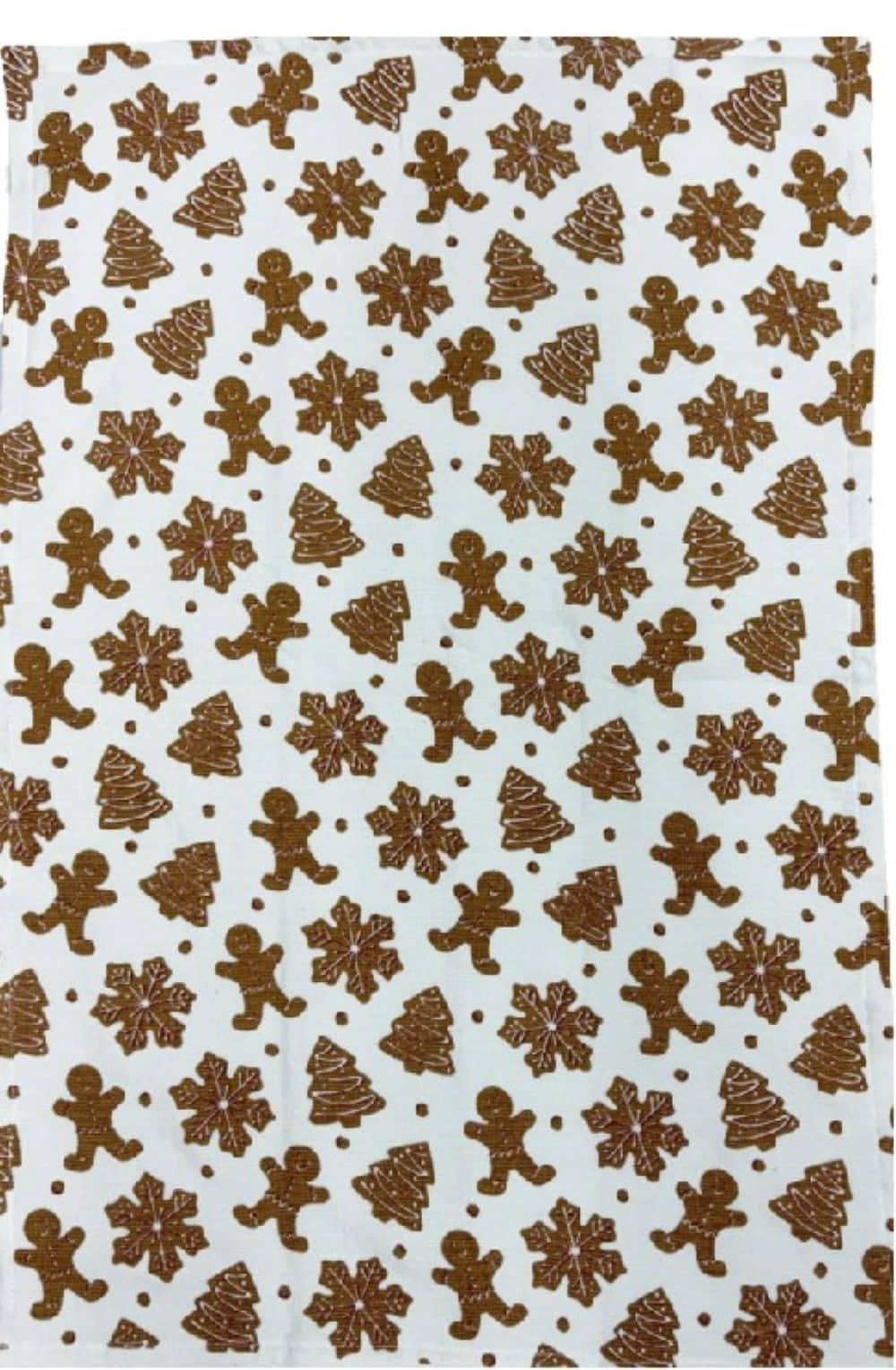 Gingerbread Cotton Terry Kitchen Towel by Makery™