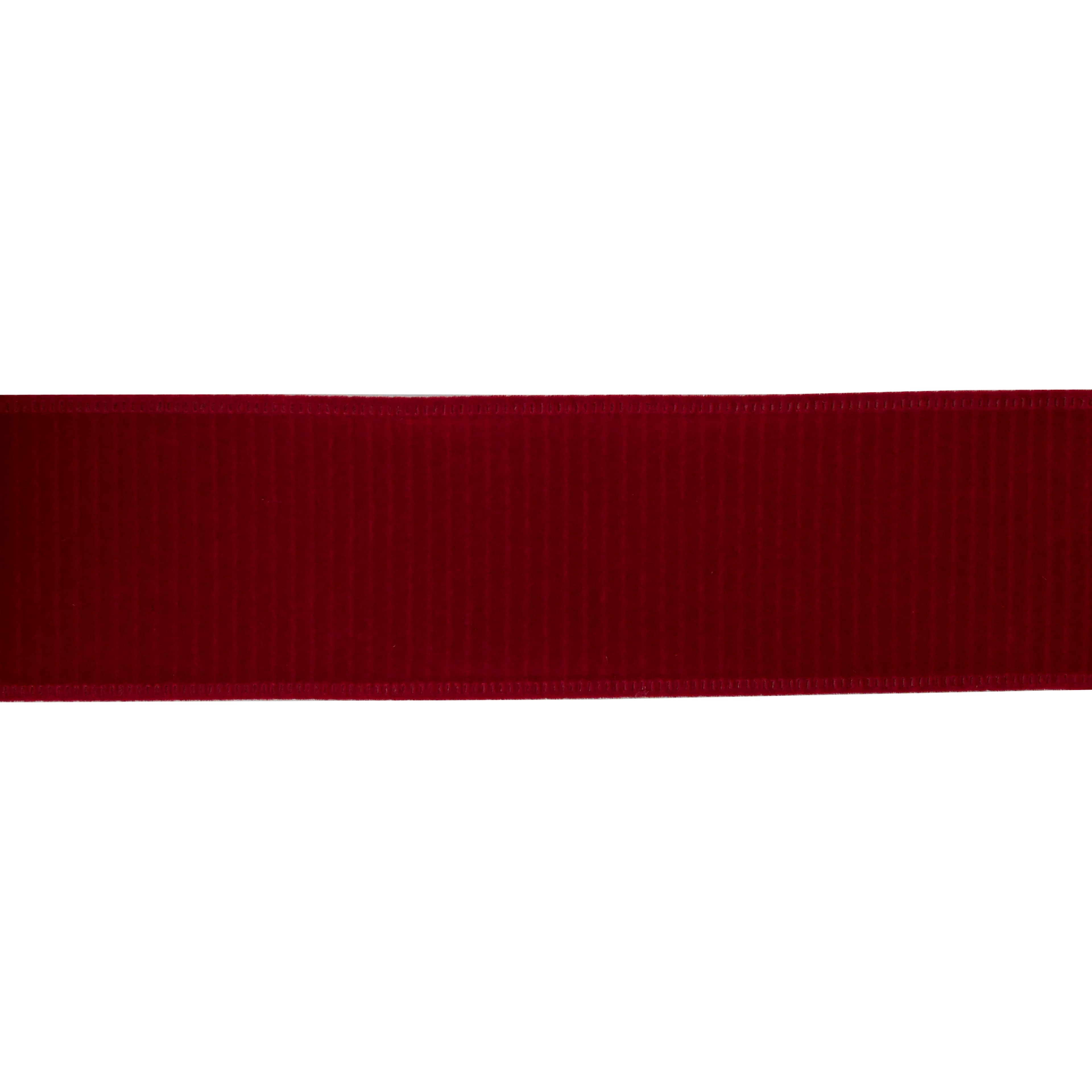 2.5&#x22; x 60ft. Burgundy Crinkle Velvet Wired Jumbo Ribbon by Celebrate It&#xAE;