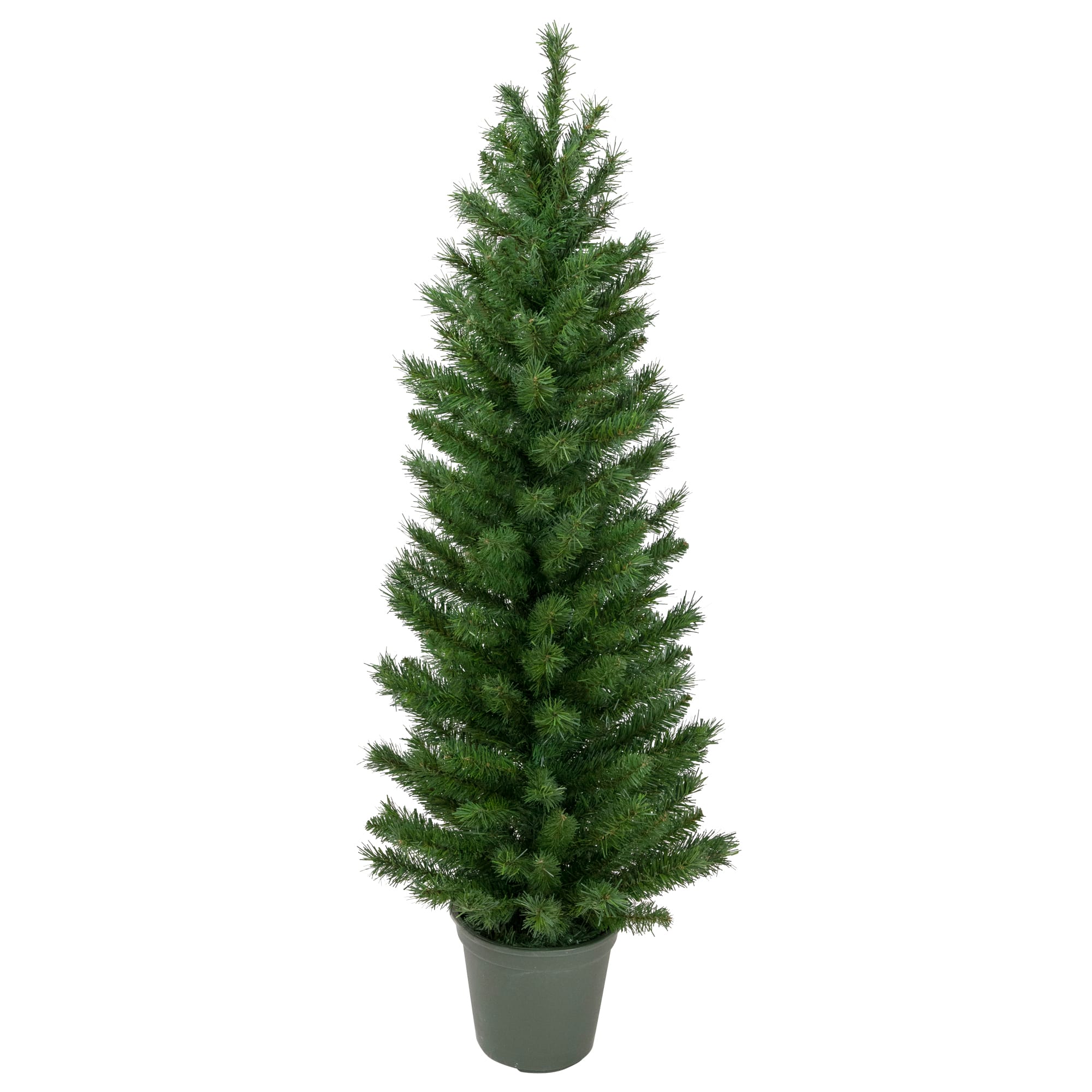 4ft. Unlit Virginia Pine Walkway Slim Artificial Potted Christmas Tree