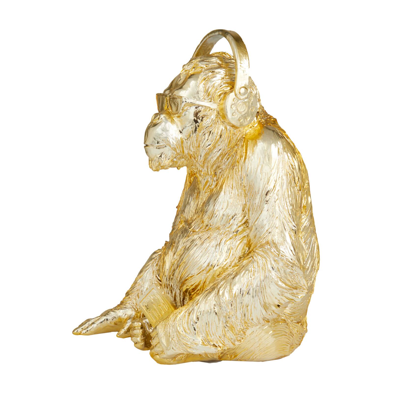 CosmoLiving by Cosmopolitan Gold Polystone Glam Sculpture, 14" x 10" x 10"