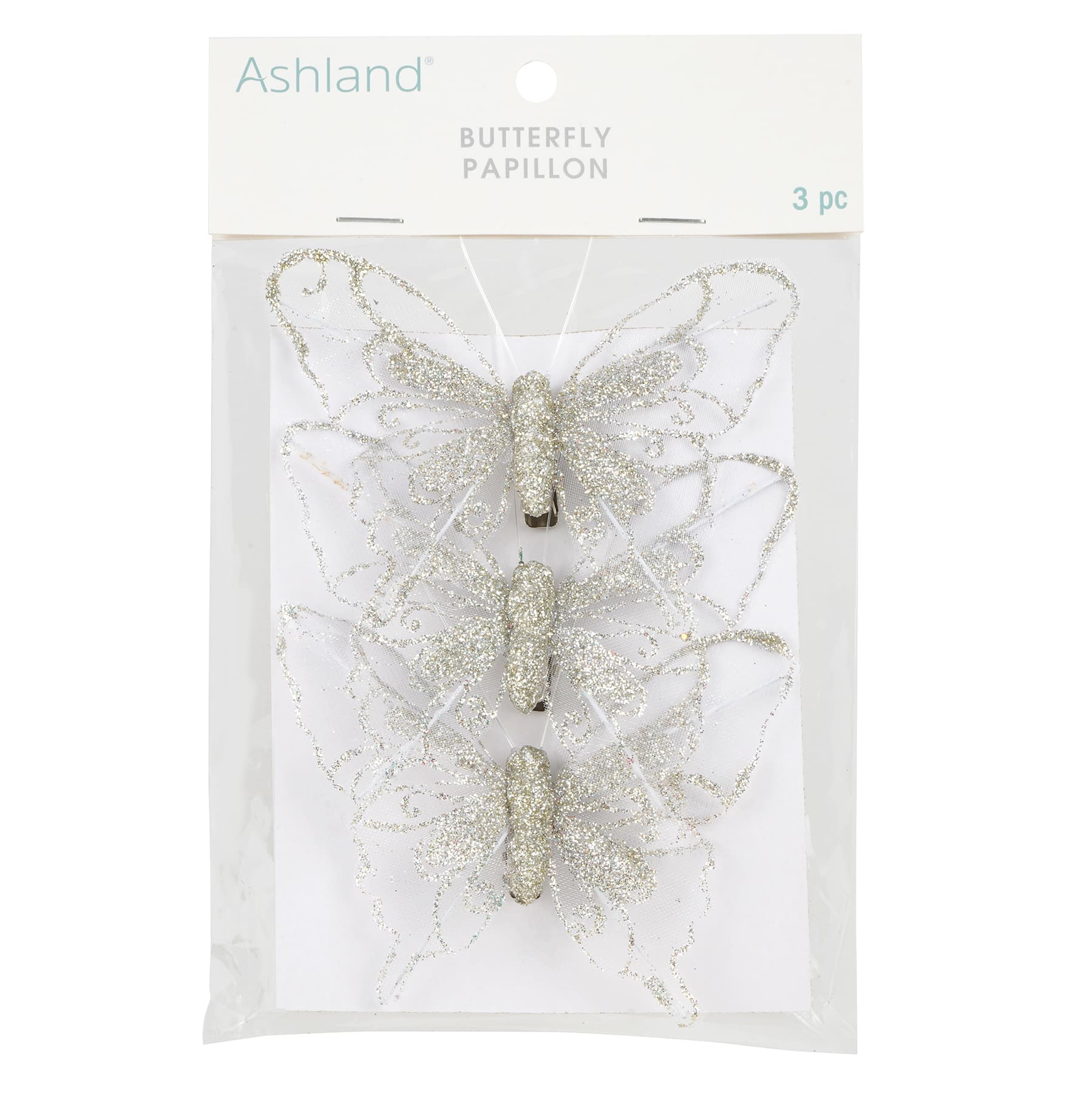Glitter Butterfly Embellishments, 3ct. by Ashland&#xAE;