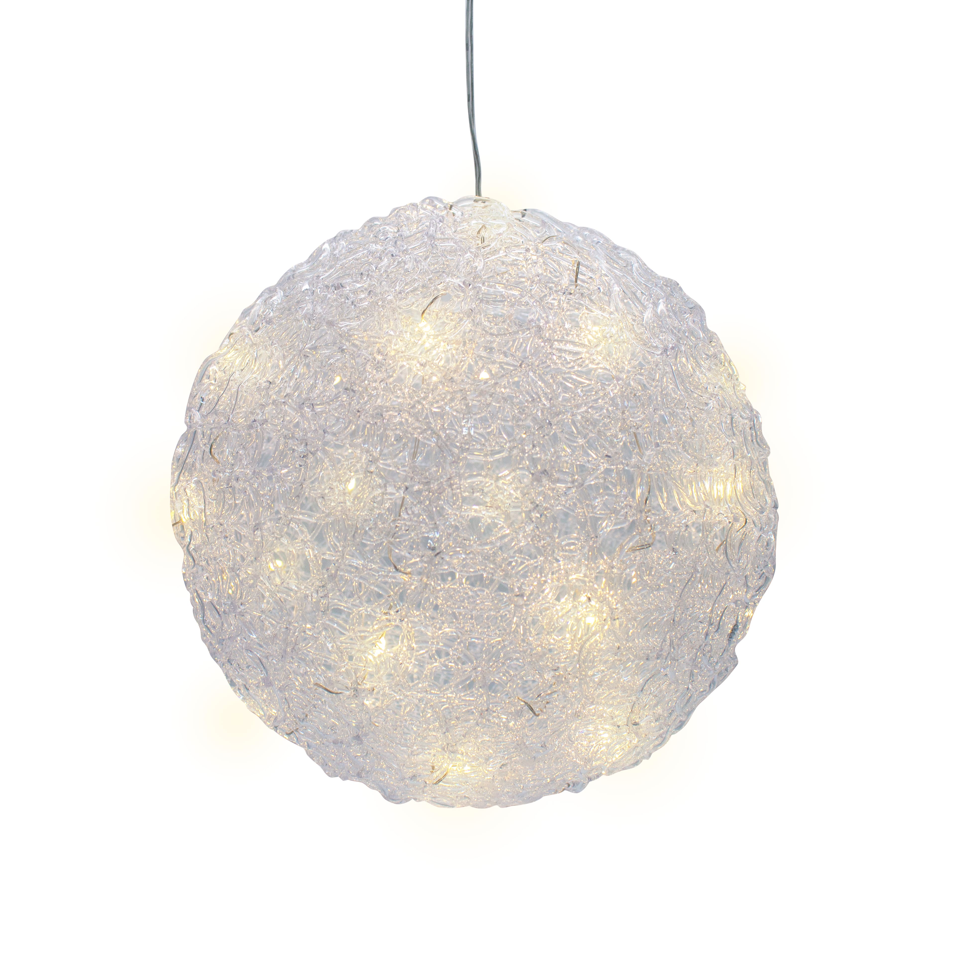 9.5&#x22; Warm White LED Lighted Hanging Orb by Ashland&#xAE;