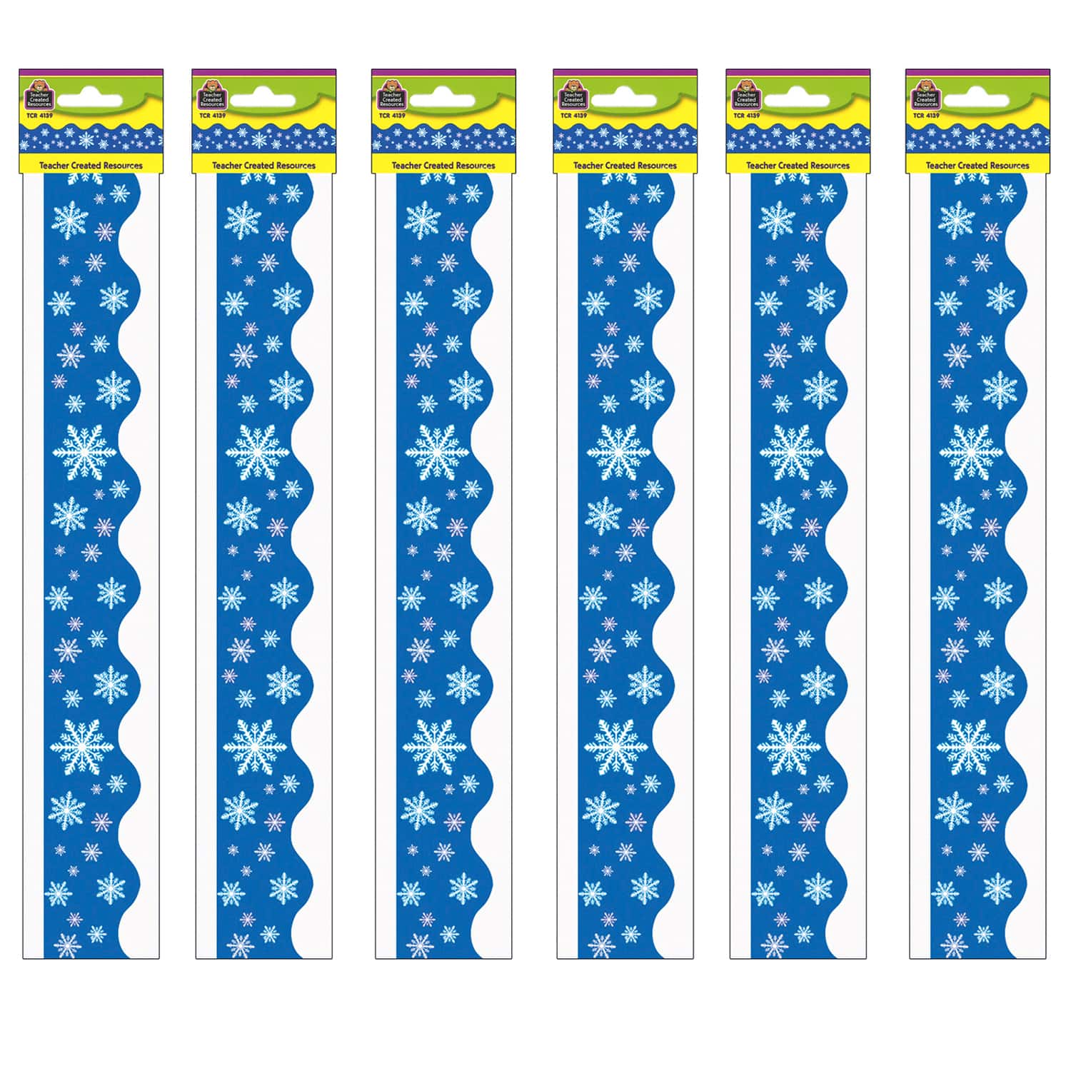 Teacher Created Resources® Snowflakes Border Trim, 210ft.