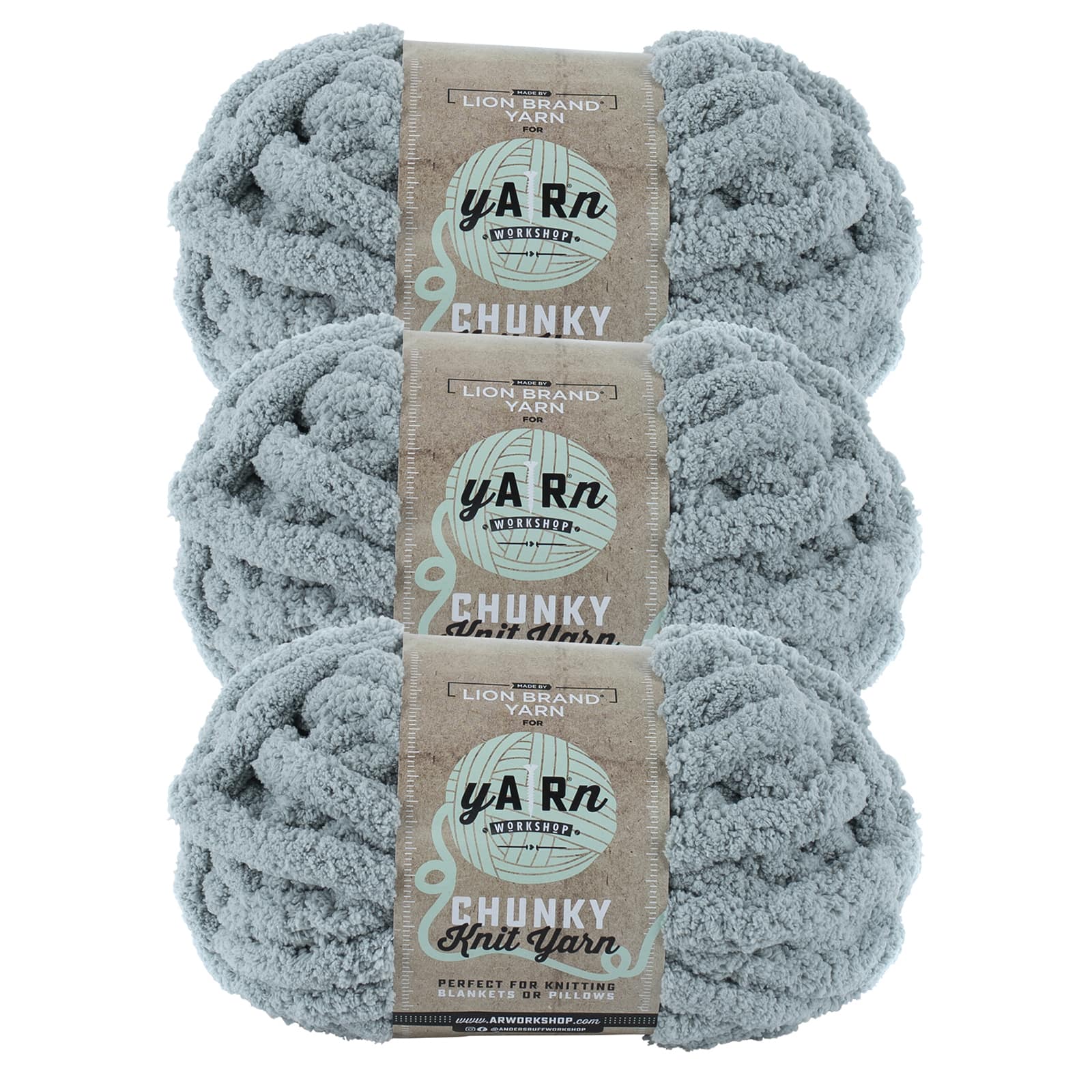 3 Pack Lion Brand® Yarn Workshop Chunky Knit Yarn
