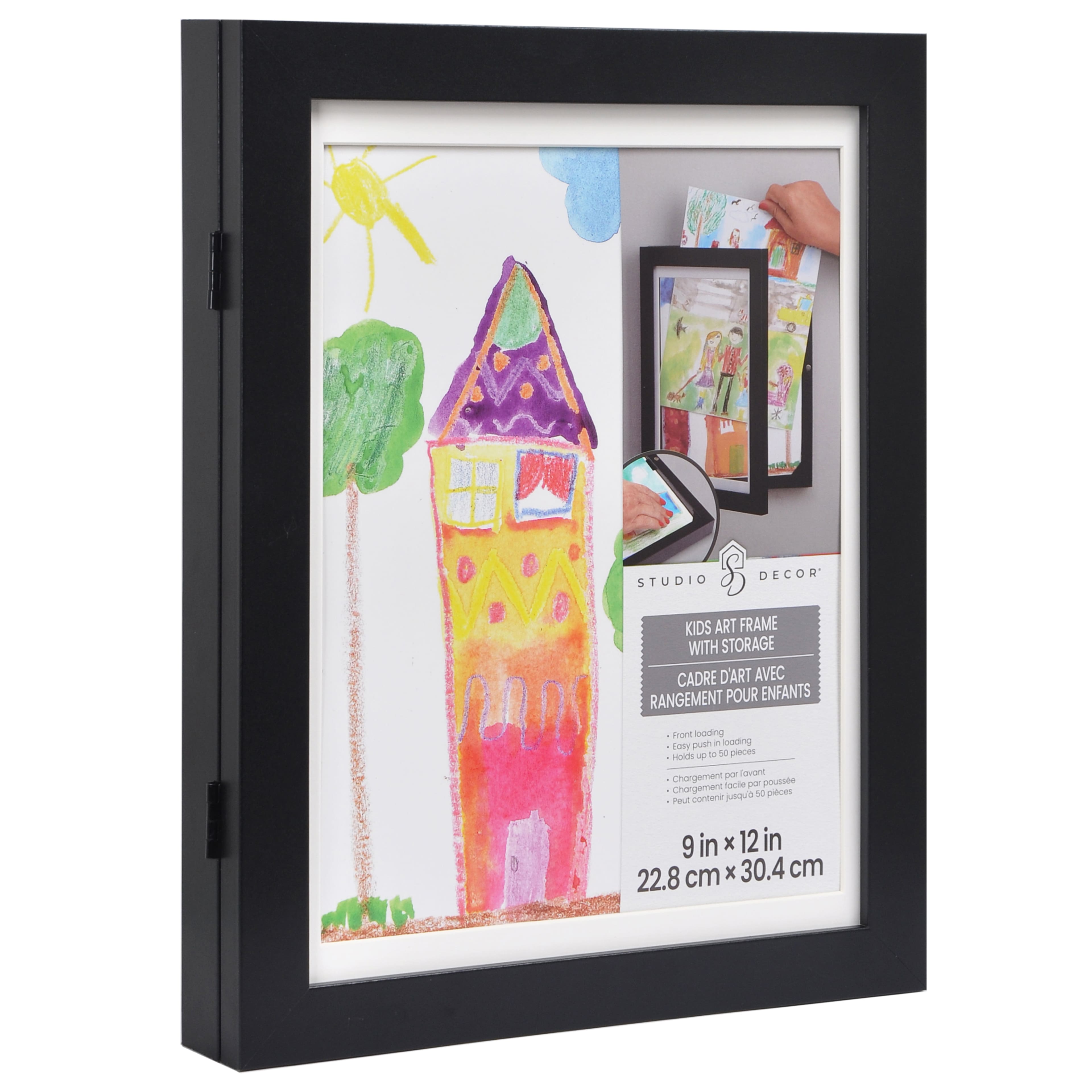 Black 9&#x22; x 12&#x22; Kids Artwork Display Frame by Studio D&#xE9;cor