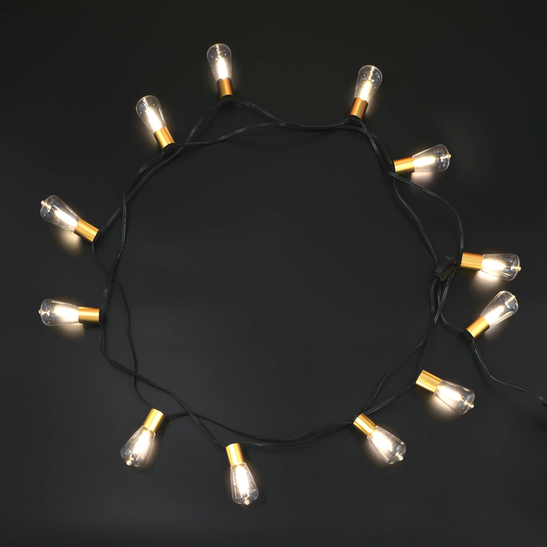 12ct. Gold Tube Warm White LED String Lights by Ashland&#xAE;