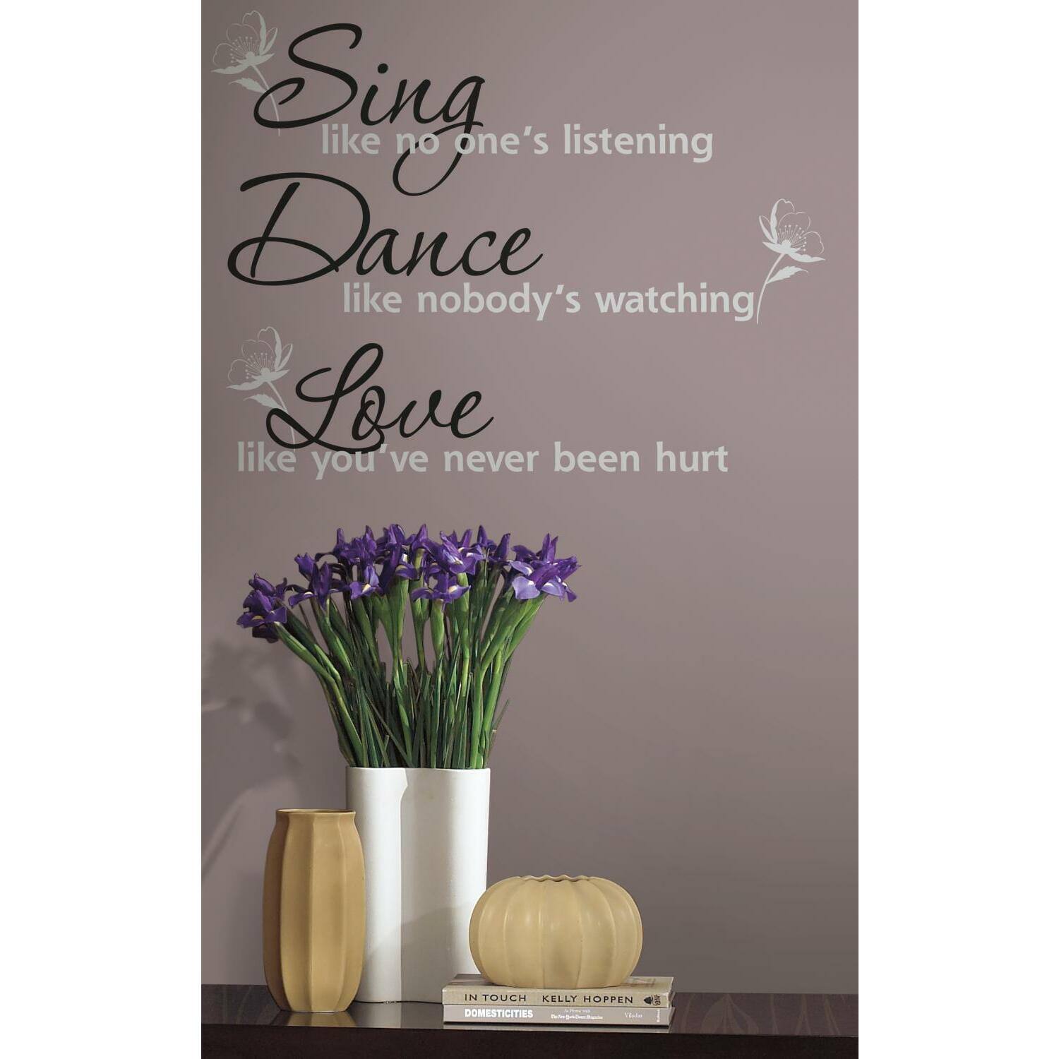 RoomMates Dance, Sing, Love Peel &#x26; Stick Wall Decals