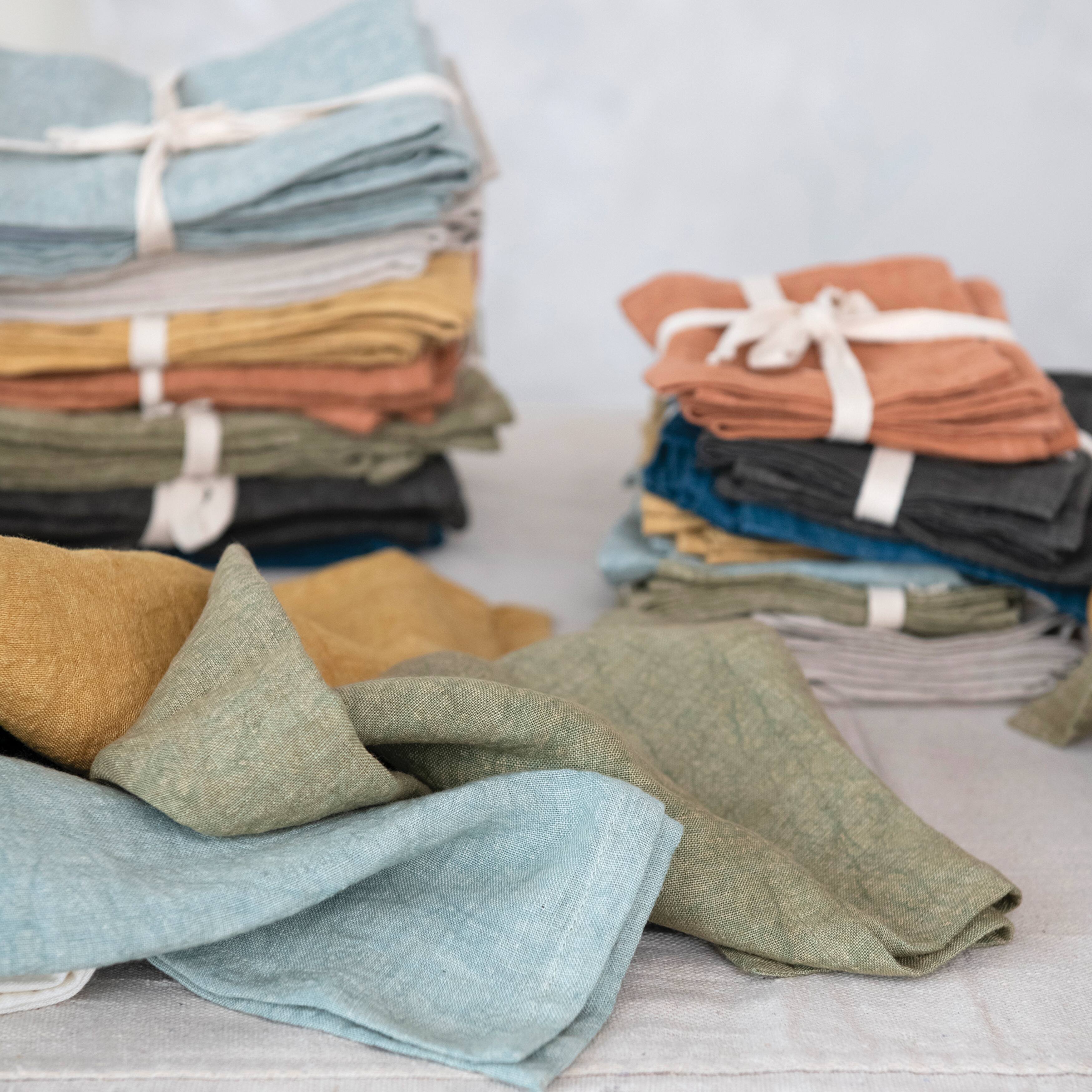 Hello Honey® 10" Square Stonewashed Linen Cocktail Napkins, 4ct.