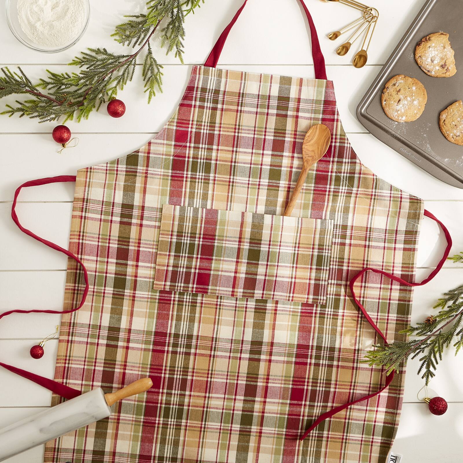 DII® Give Thanks Plaid Chef Apron