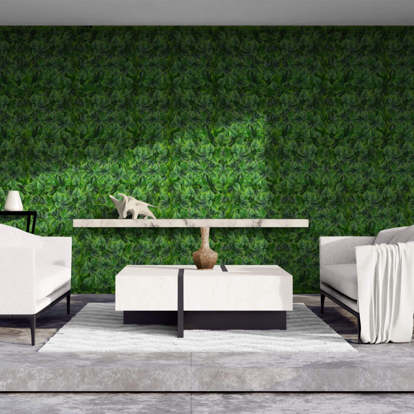 20&#x22; Artificial Veranda Style Plant Living Wall Panels, 4ct.