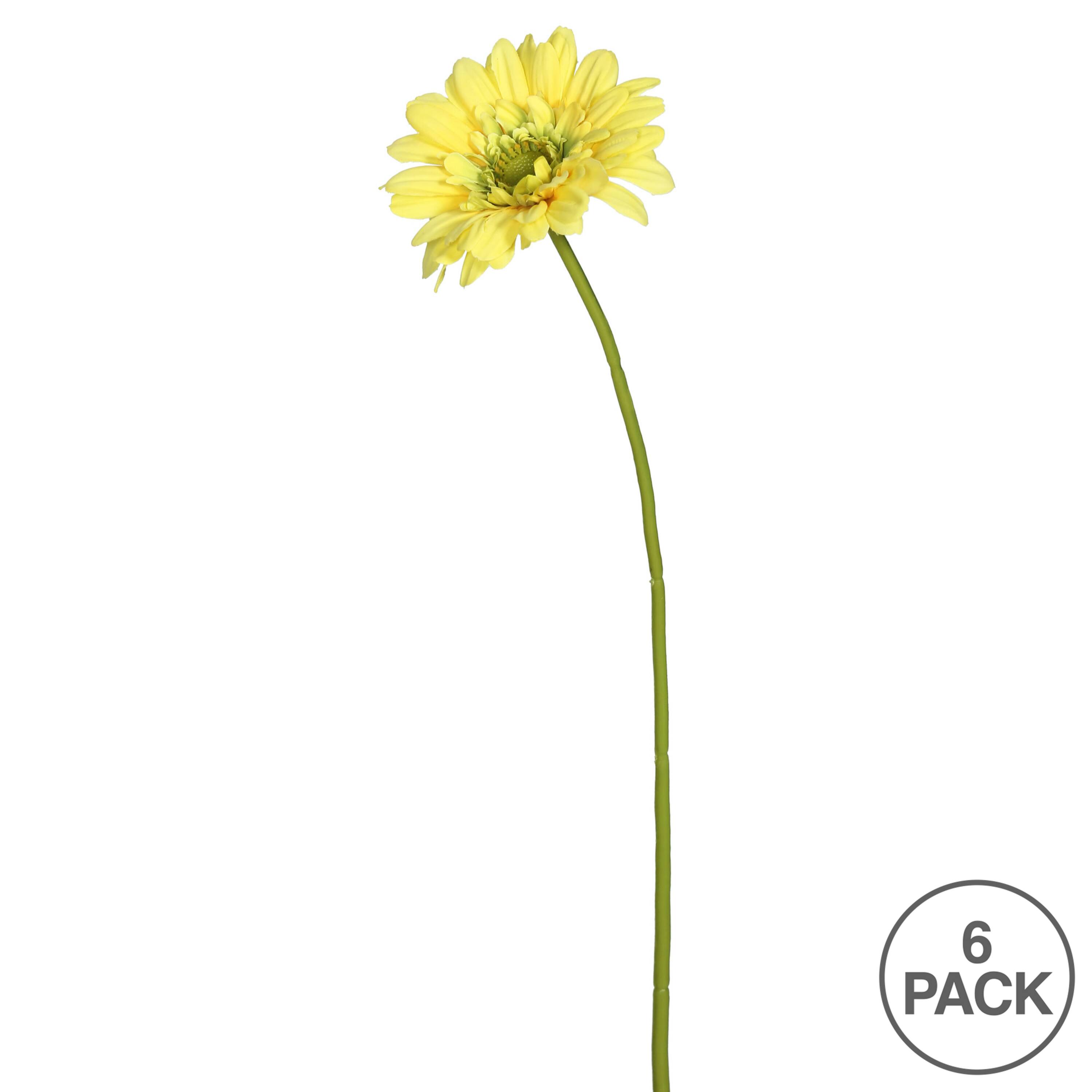Yellow Daisy Stem, 6ct.