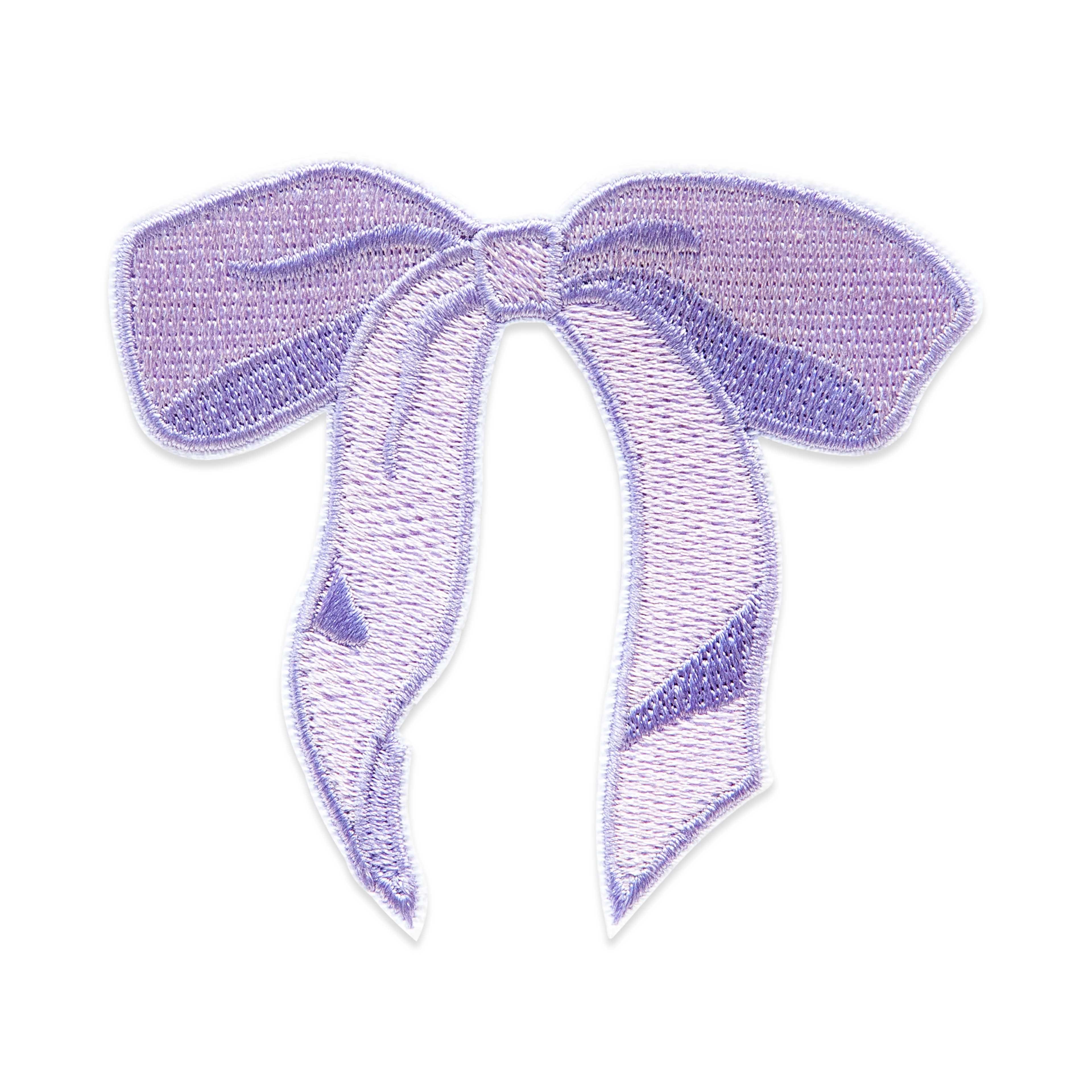 Summer Purple Bow Iron On &#x26; Adhesive Patch by Make Market&#xAE;