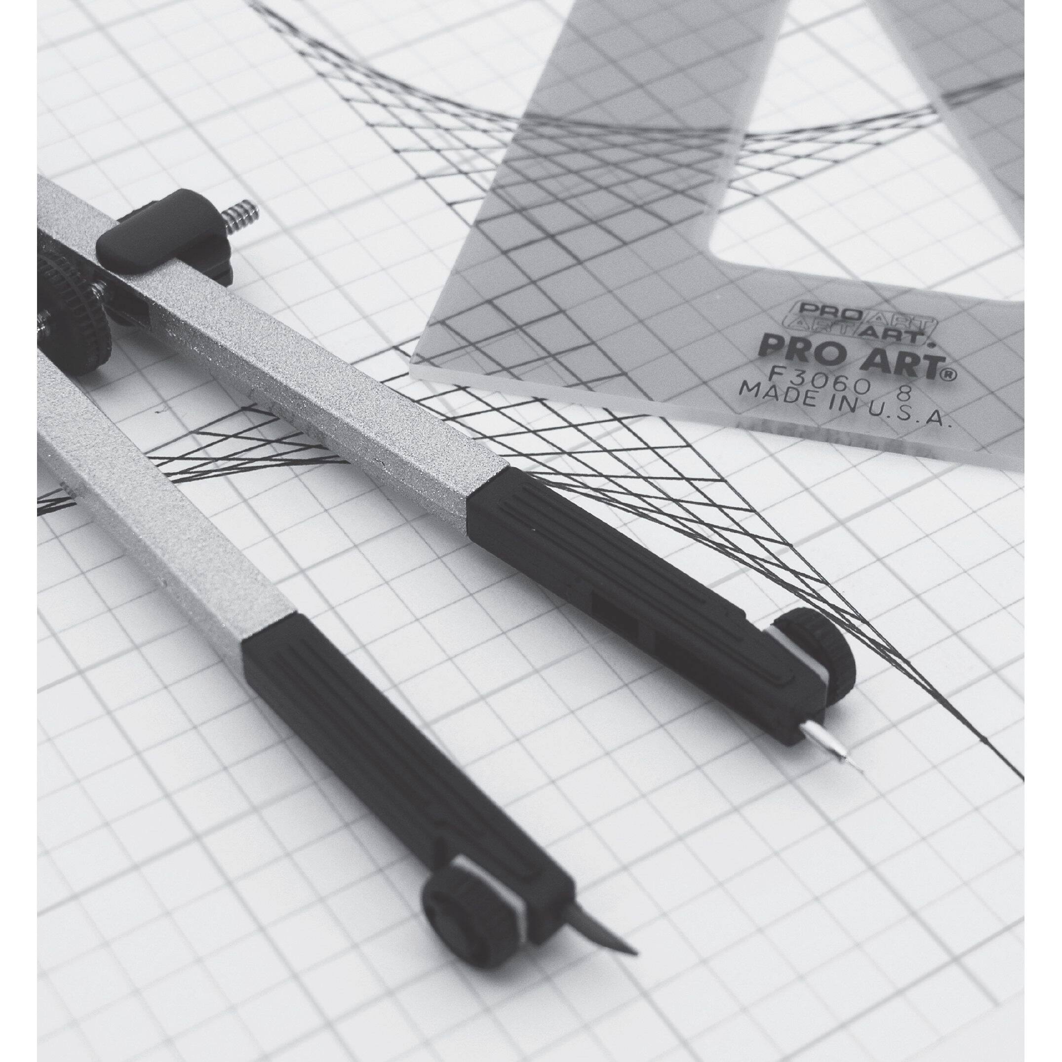 Pro Art® 4" x 4" Grid/Inch Quadrille Pad, 8.5" x 11"