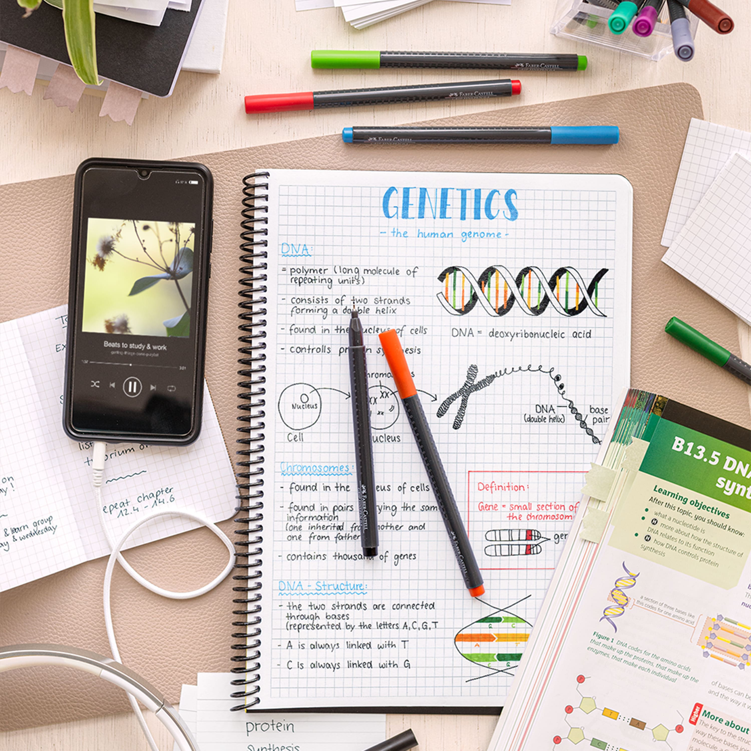 Faber-Castell® 10 Colour Grip Finepen Set