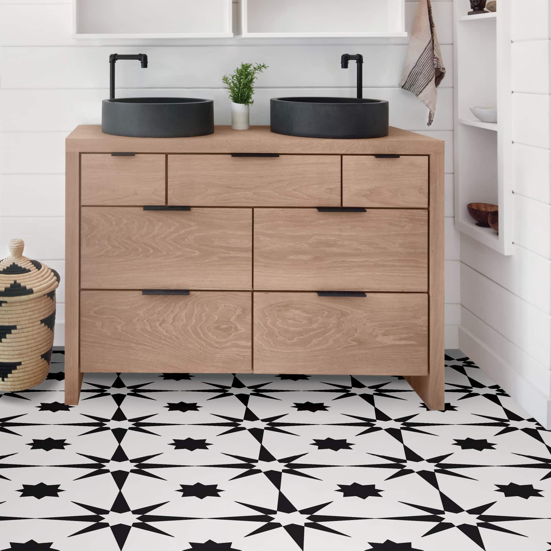 FloorPops Altair Peel &#x26; Stick Floor Tiles
