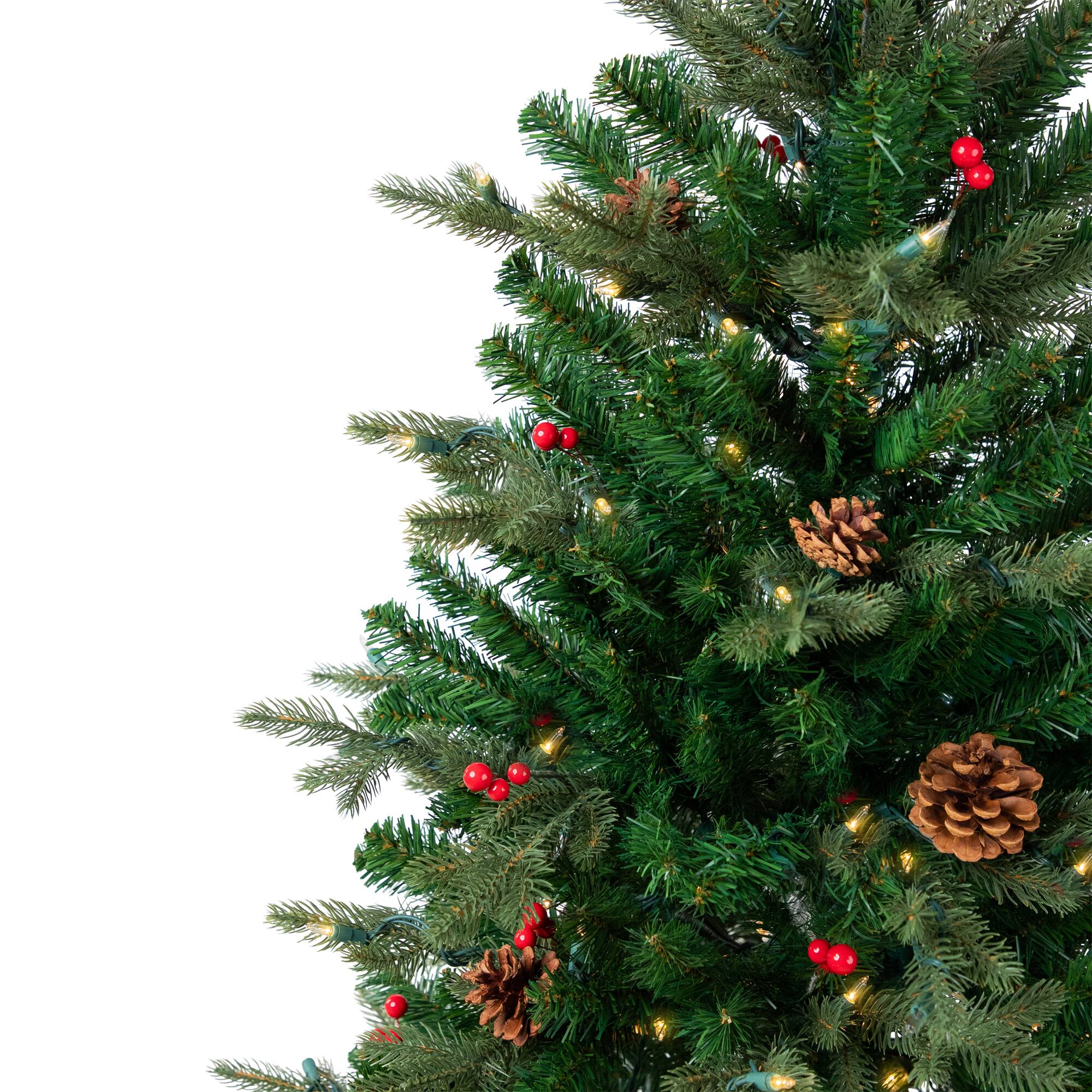 4.5ft. Pre-Lit Real Touch™ Mixed Noble Spruce Artificial Christmas Tree, Warm White Lights