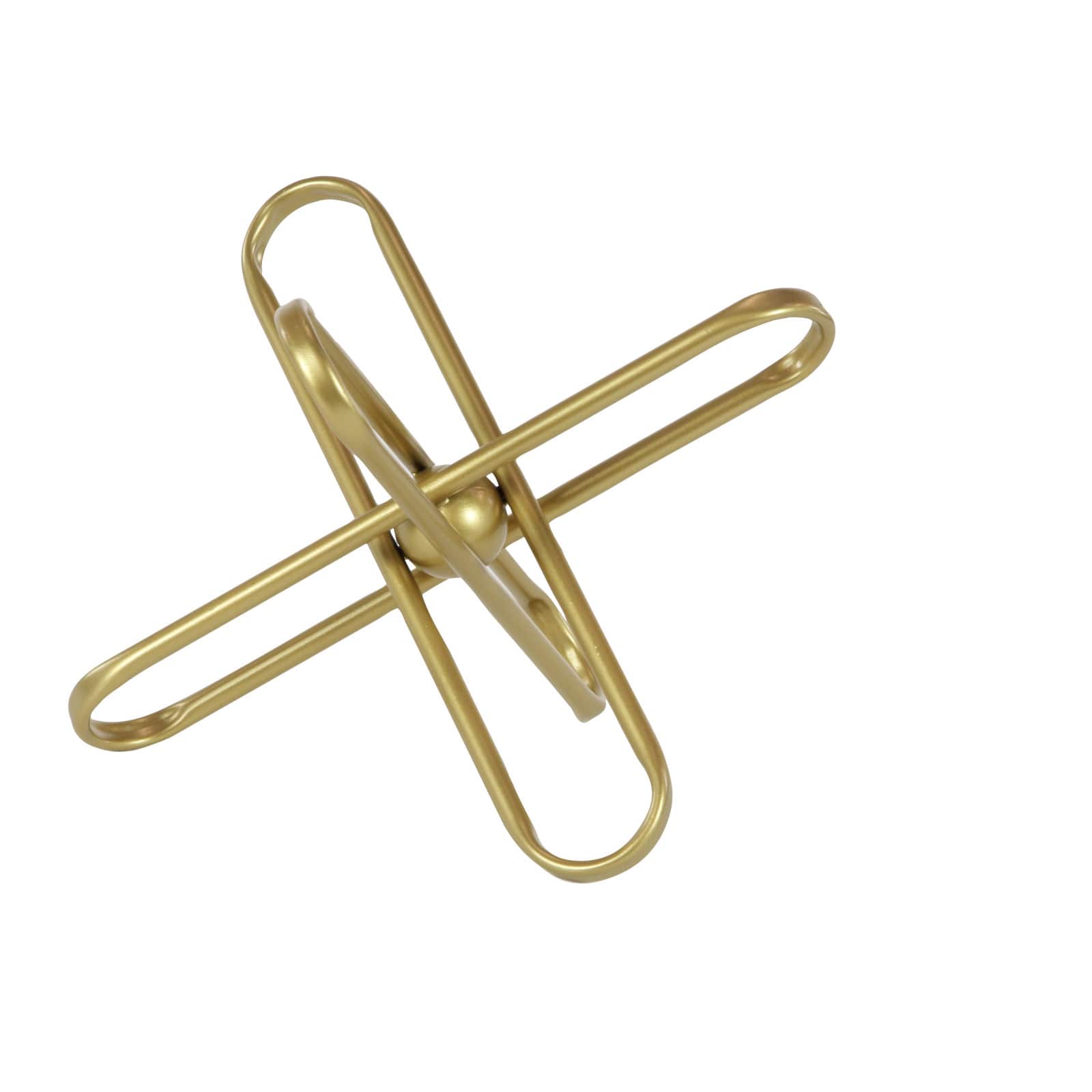 CosmoLiving by Cosmopolitan Gold Metal Modern Geometric Sculpture Set