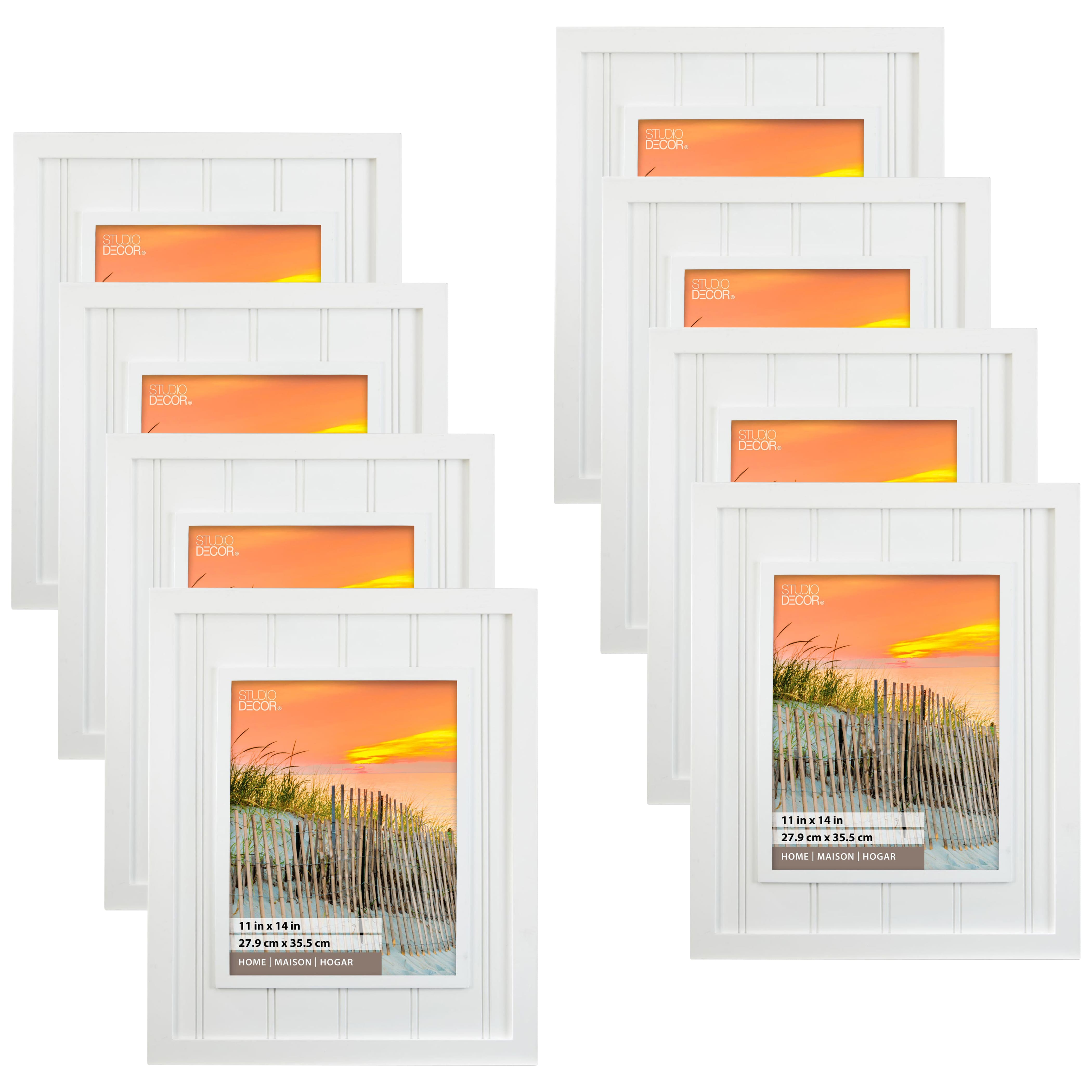 8 Pack: White Beadboard 11" x 14" Frame, Home by Studio Décor®