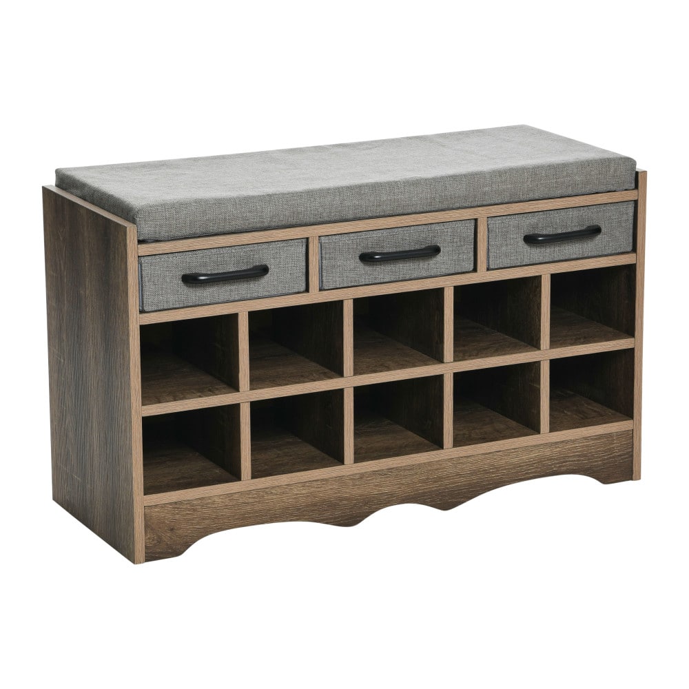 Shoe storage cubby online bench