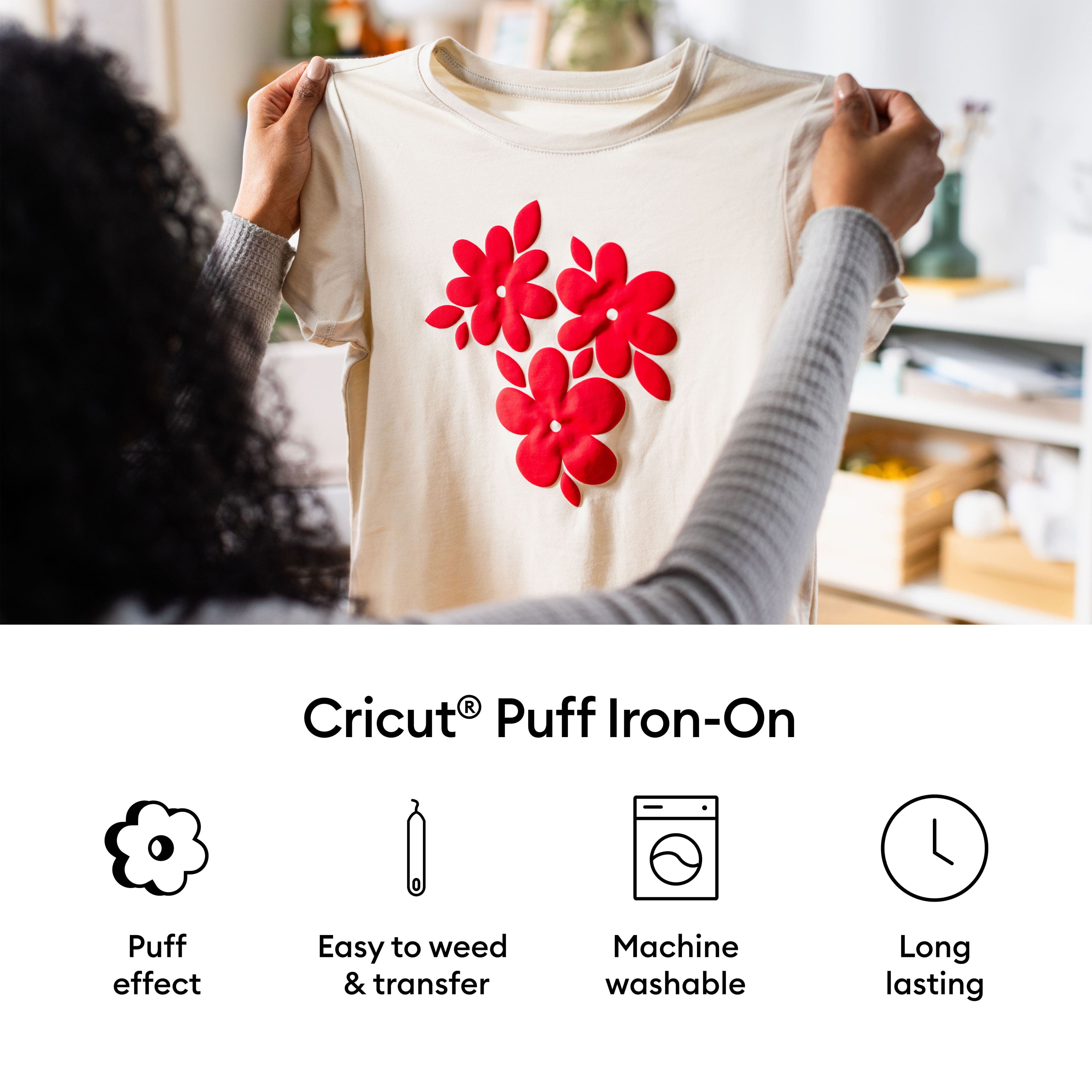 Cricut&#xAE; Puff Iron-On Heat Transfer Vinyl
