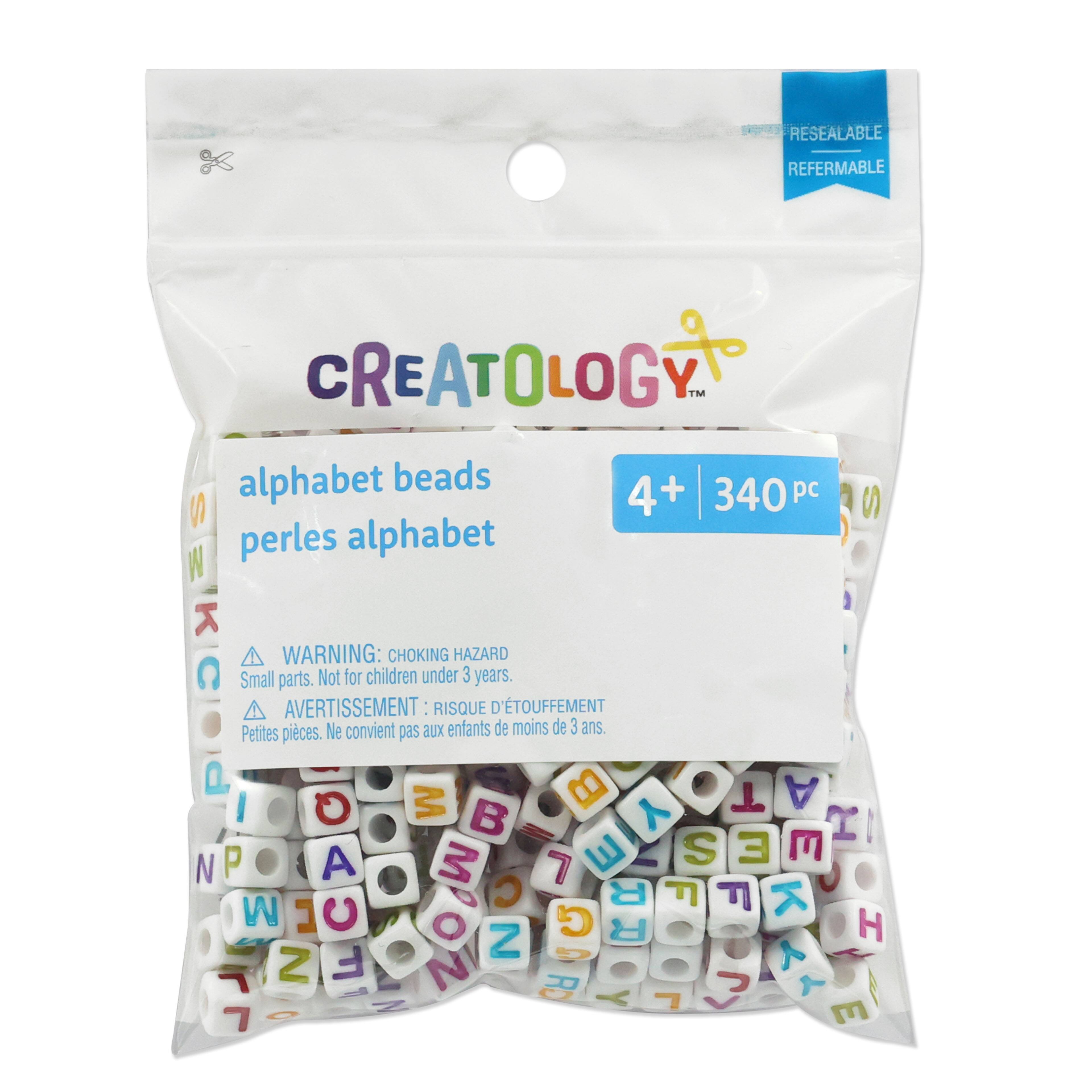 12 Packs: 340 ct. (4,080 total) Multicolor Alphabet Beads by Creatology&#x2122;, 6.5mm