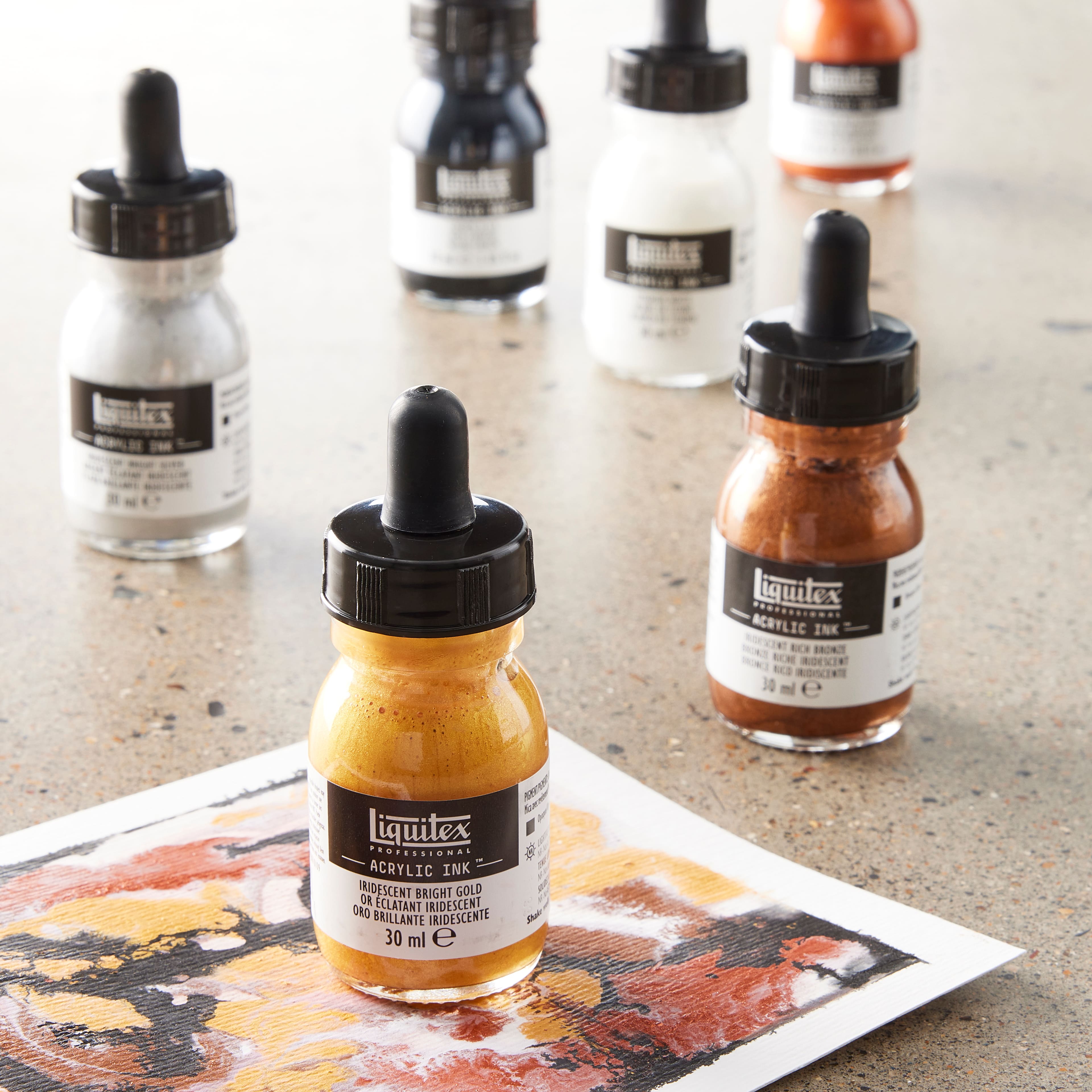 Liquitex® Professional Acrylic™ Ink Metallic Set