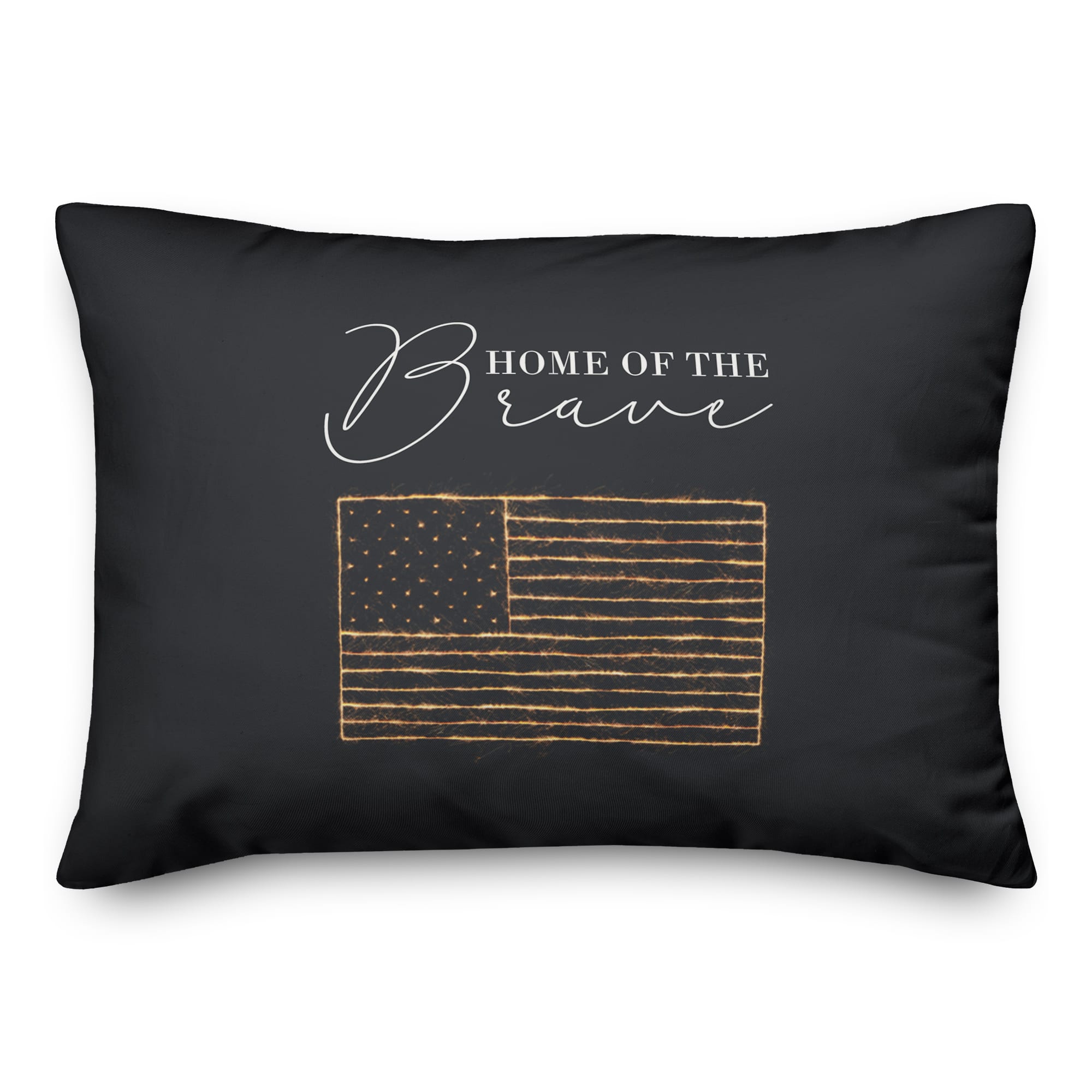 Home of the Brave Throw Pillow