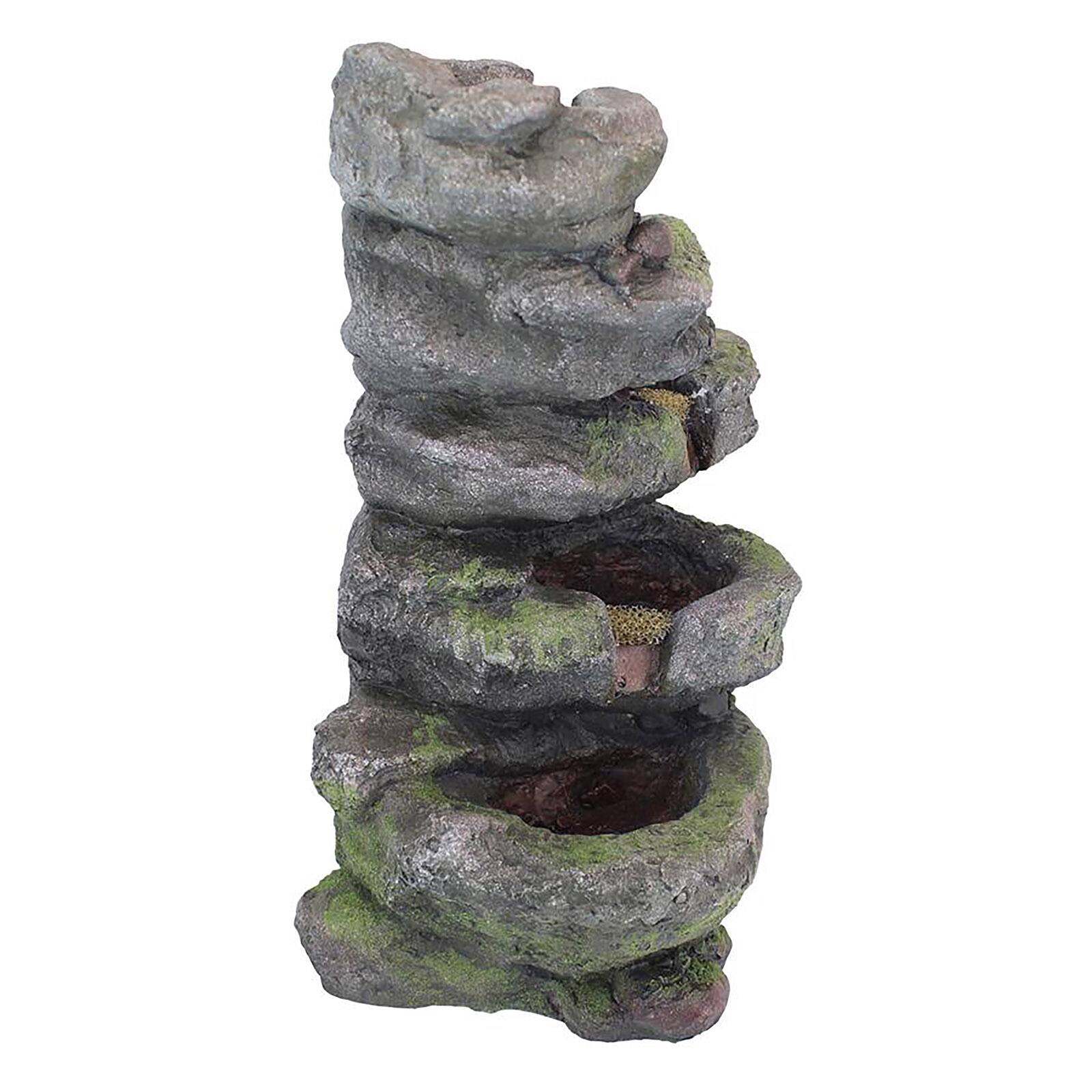 Design Toscano Breakneck Falls Illuminated Garden Fountain