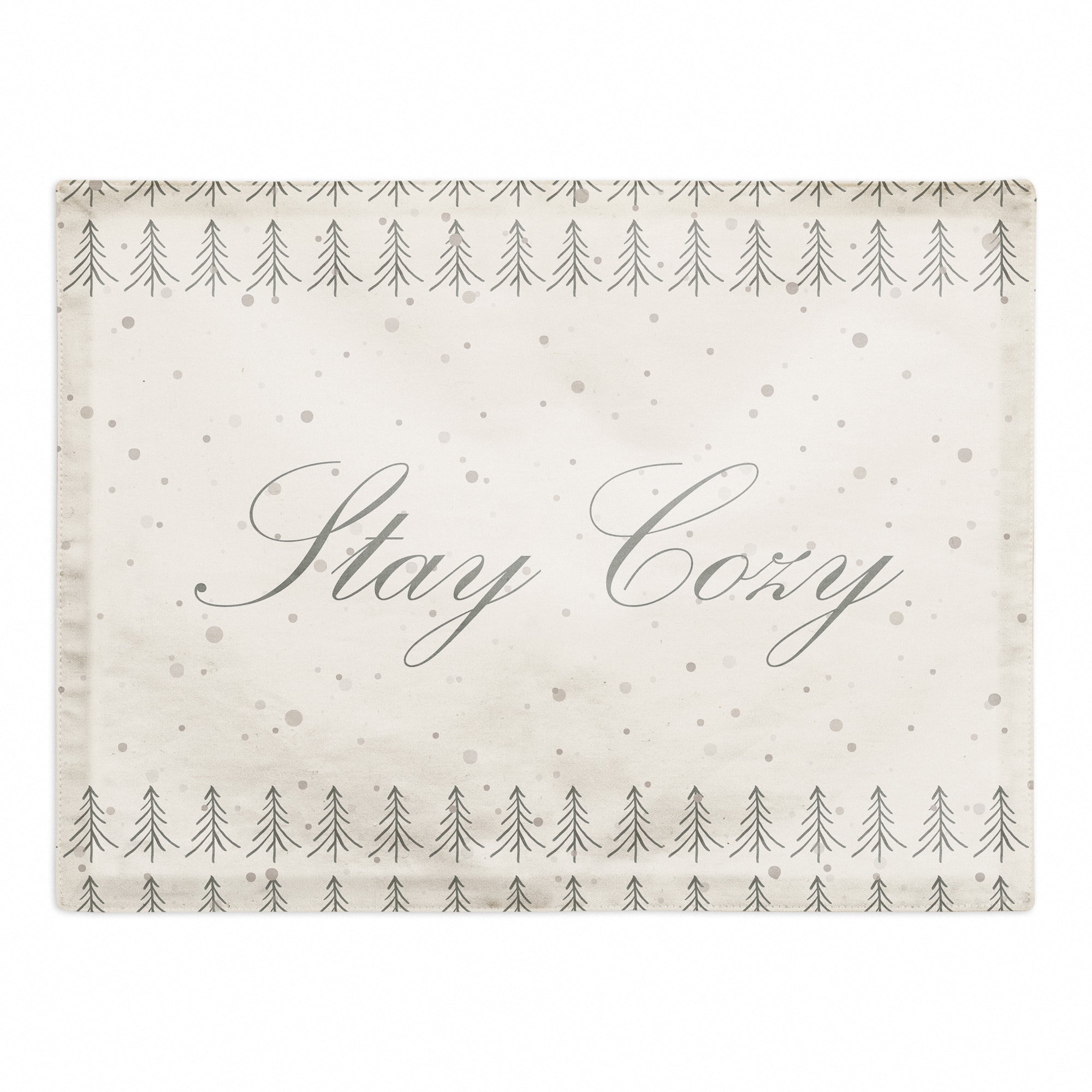 Tree Stay Cozy 18x14 Poly Twill Placemat