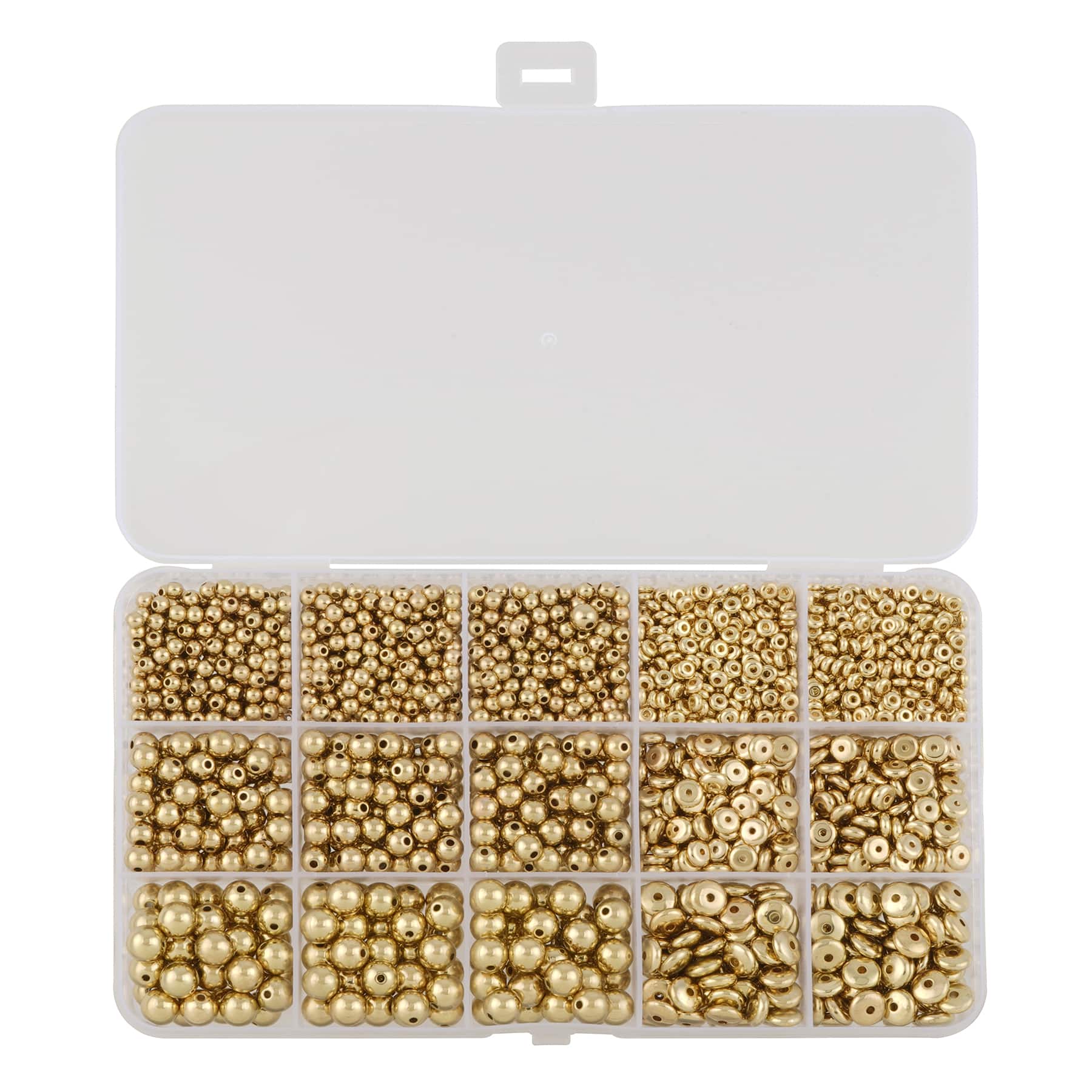 Gold Plastic Spacer Bead Mix by Bead Landing&#x2122;